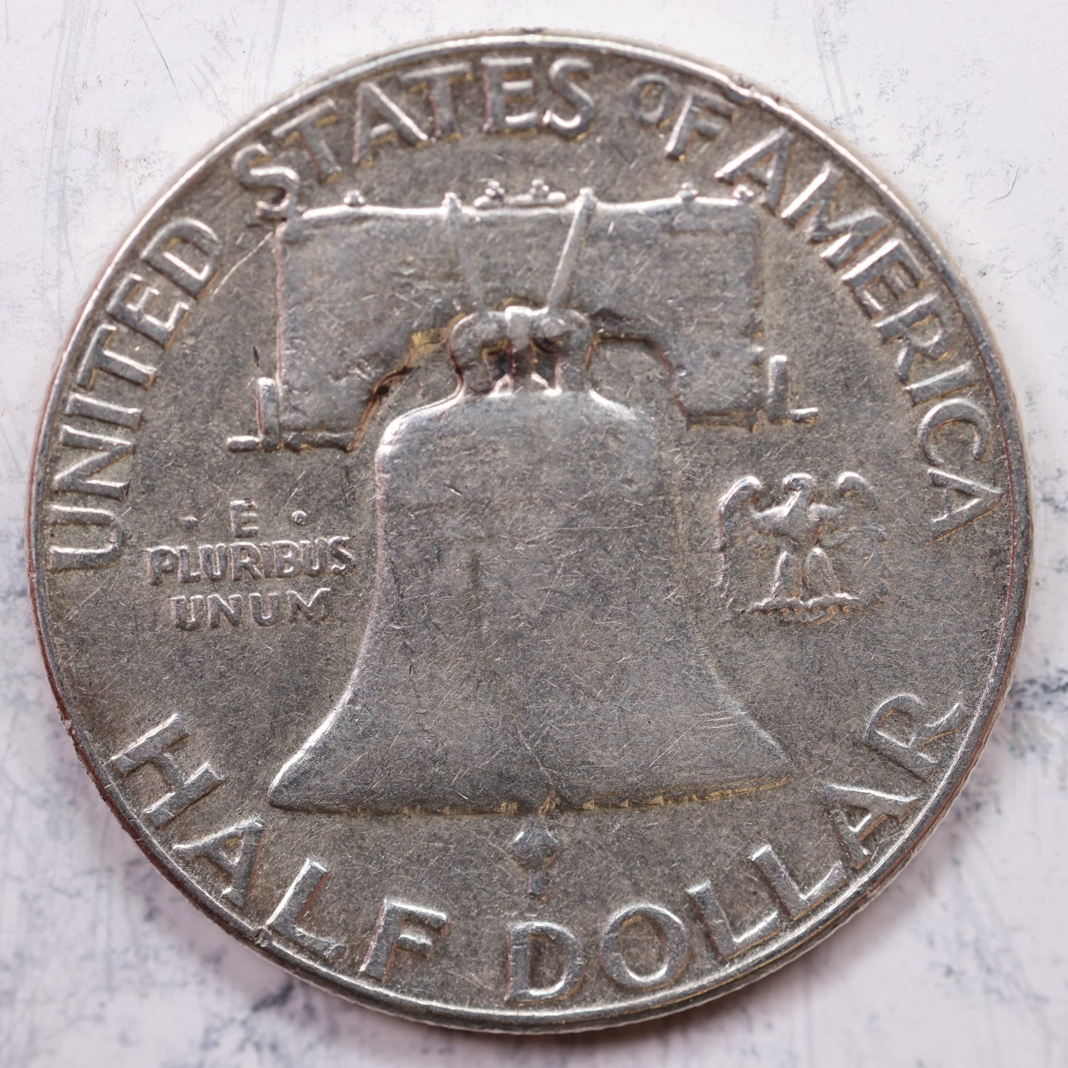 1958-D Franklin Half Dollar, Very Good Circulated Coin, Store #HR1235