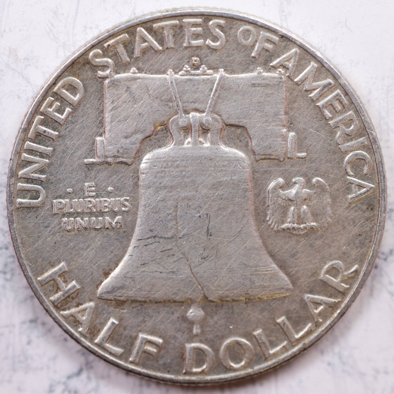 1963-D Franklin Half Dollar, Very Good Circulated Coin, Store #HR1236