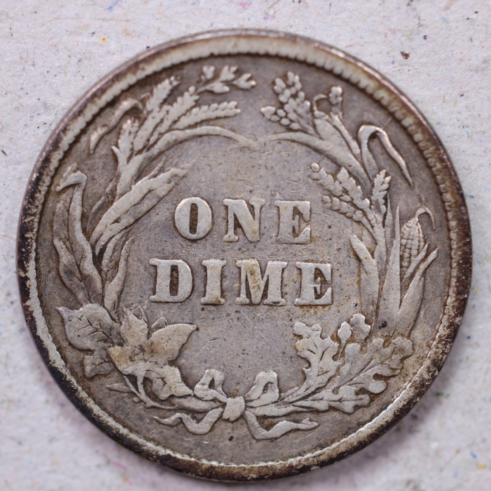 1892 Barber Silver Dime., Very Fine Circulated Coin., Store #1163