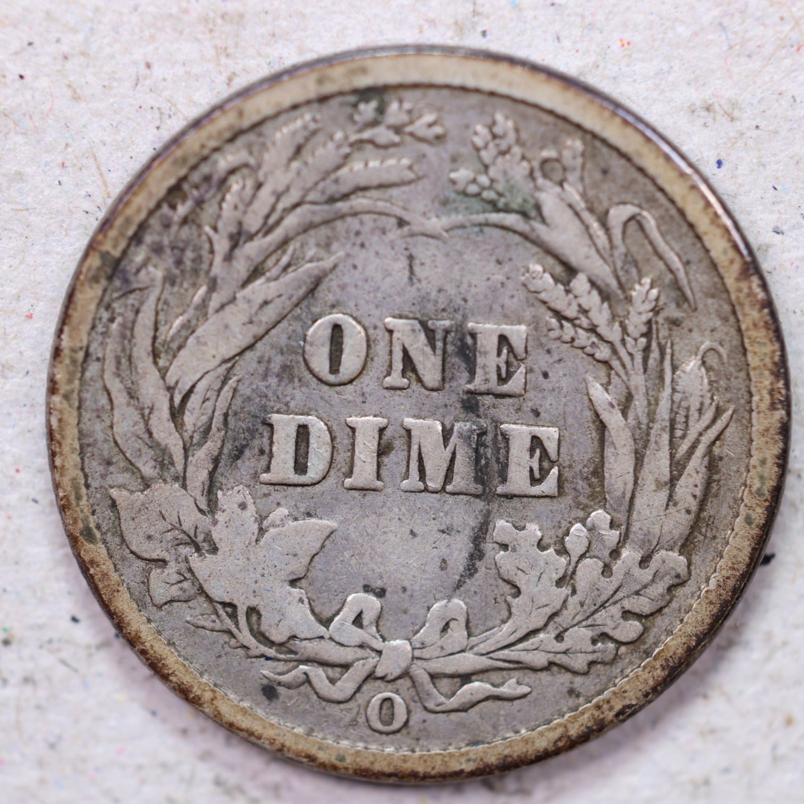1899-O Barber Silver Dime., Very Good Circulated Coin., Store #1182