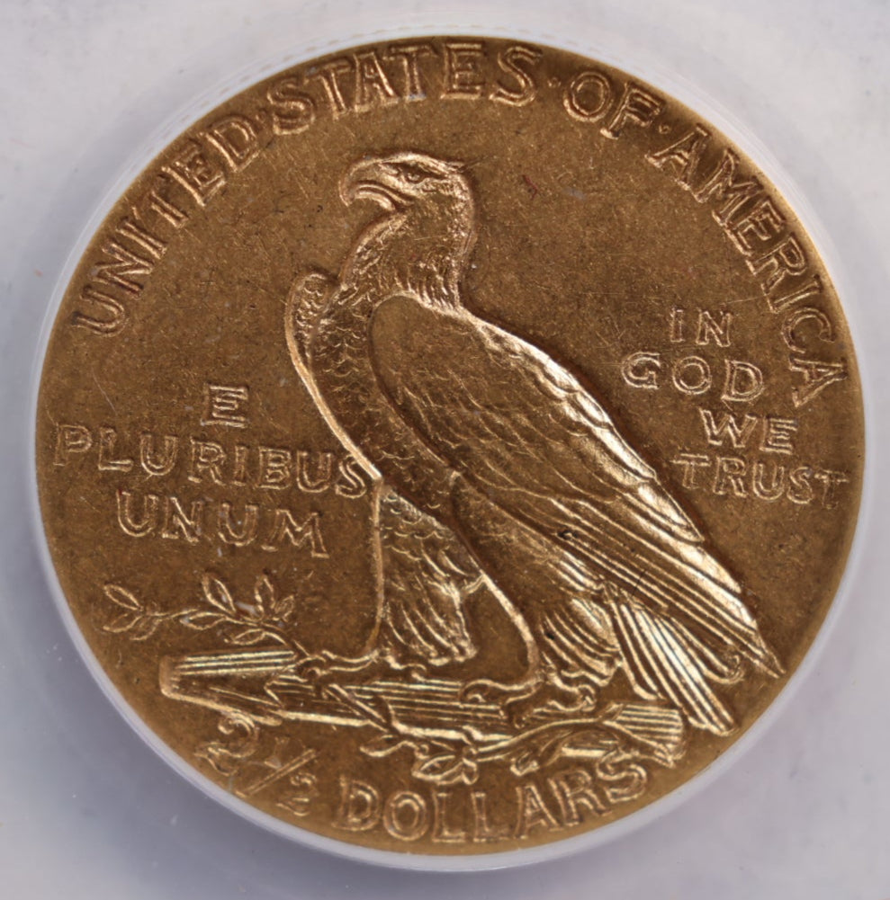 1908 $2.50 Quarter Eagle, Indian, Gold Coin, ANACS EF-45, Store Sale #G0034.