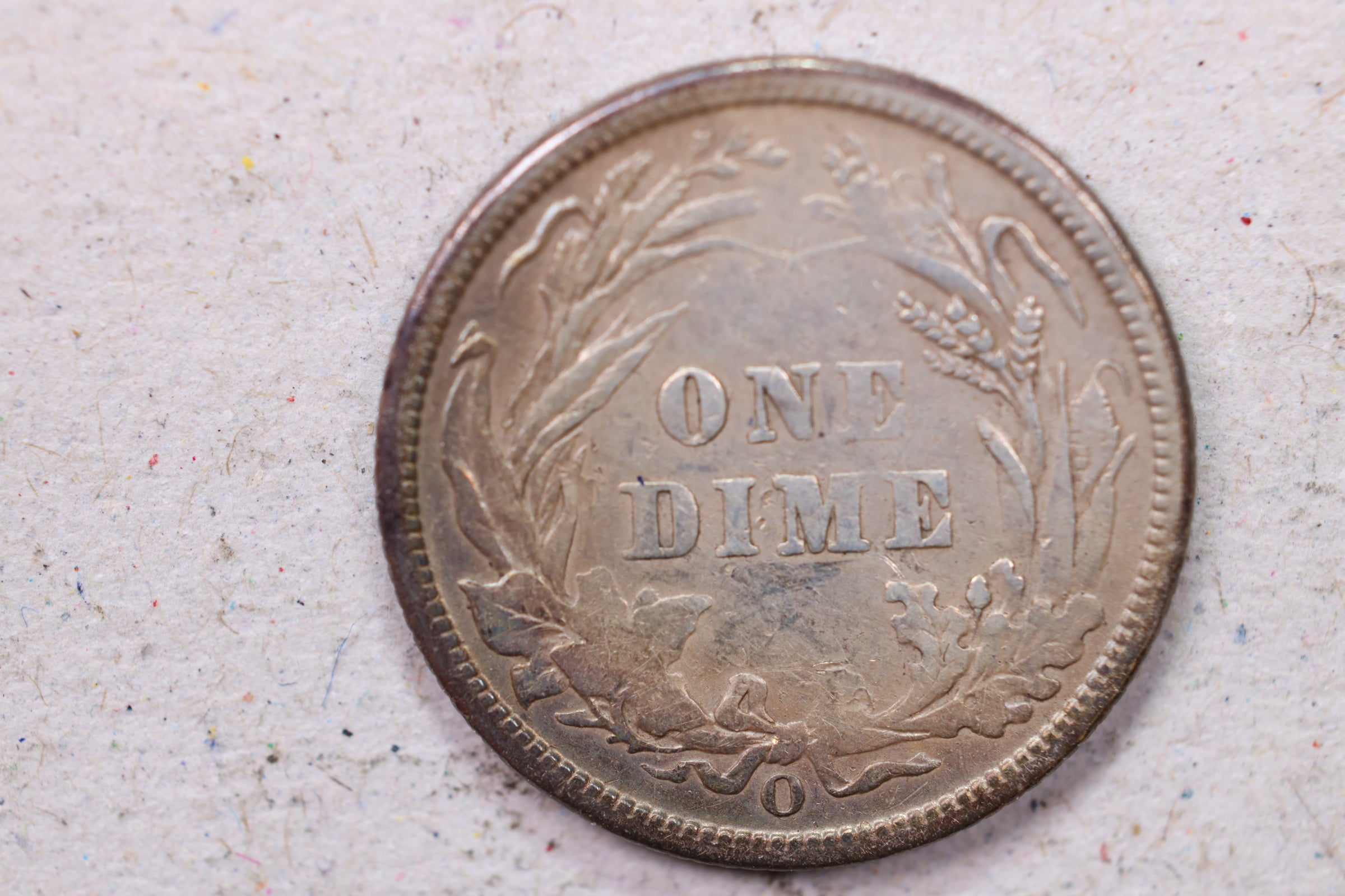 1900-O Barber Silver Dime., Fine Circulated Coin., Store #1185