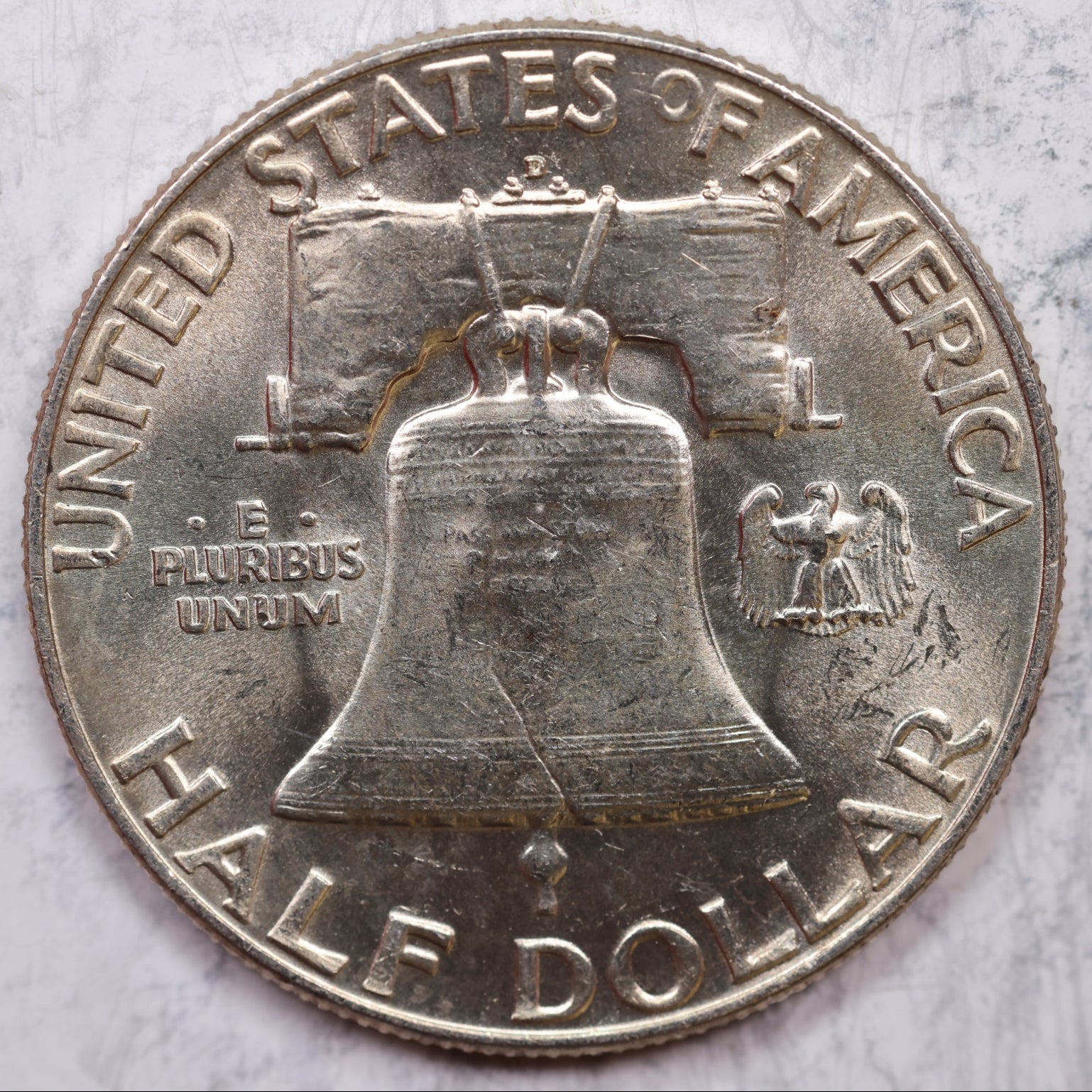1952-D Franklin Half Dollar, Mint State Uncirculated Coin, Store #HR1265