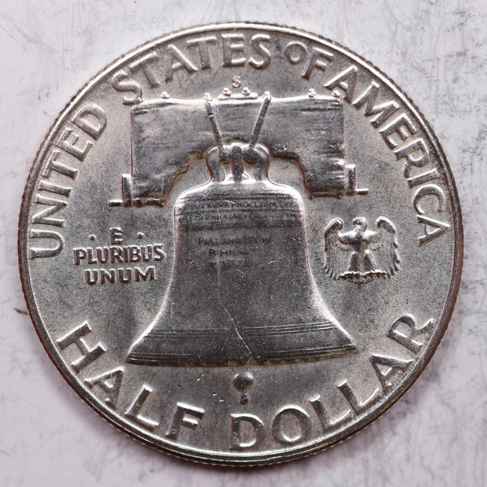 1954-S Franklin Half Dollar, Mint State Uncirculated Coin, Store #HR1270