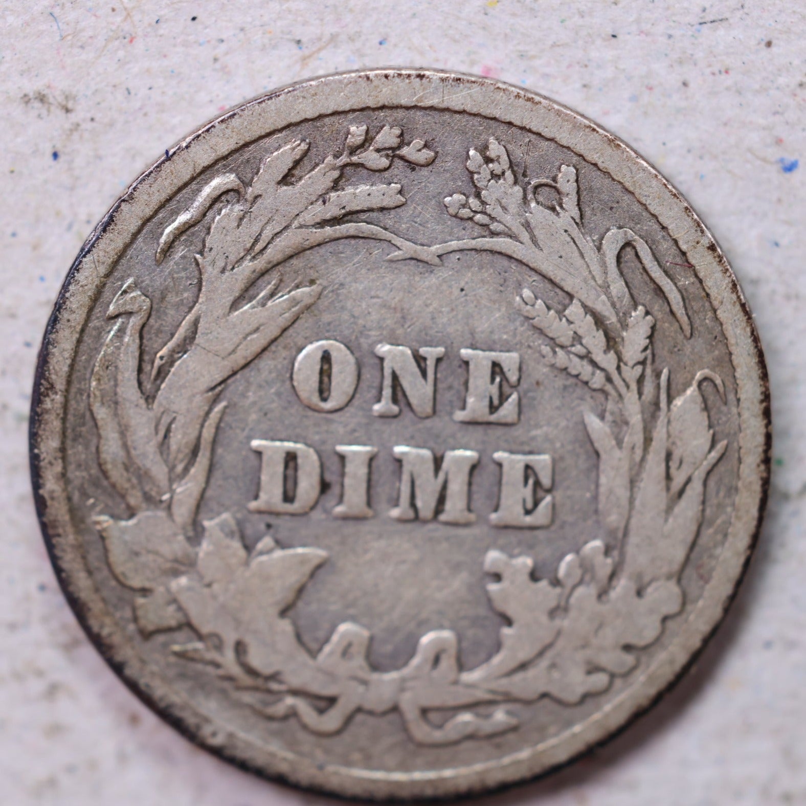 1908 Barber Dime, Very Good Circulated Coin, Store #1307