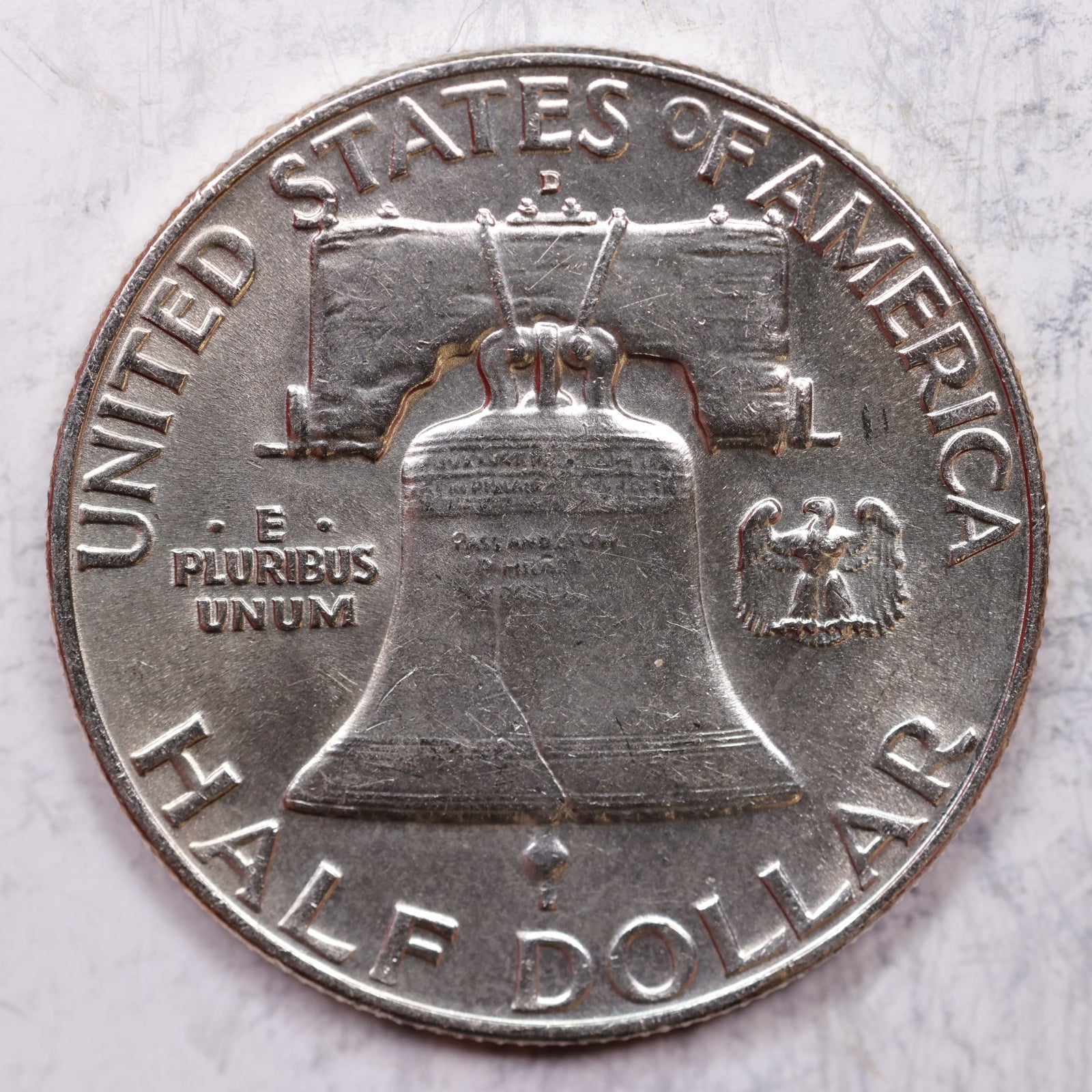 1957-D Franklin Half Dollar, Mint State Uncirculated Coin, Store #HR1282