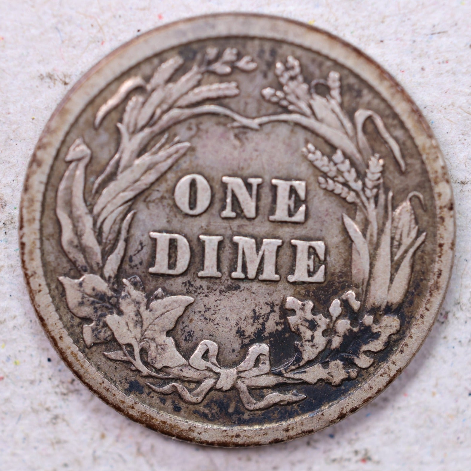 1912 Barber Silver Dime., Very Fine+., Circulated Coin., Store #1320