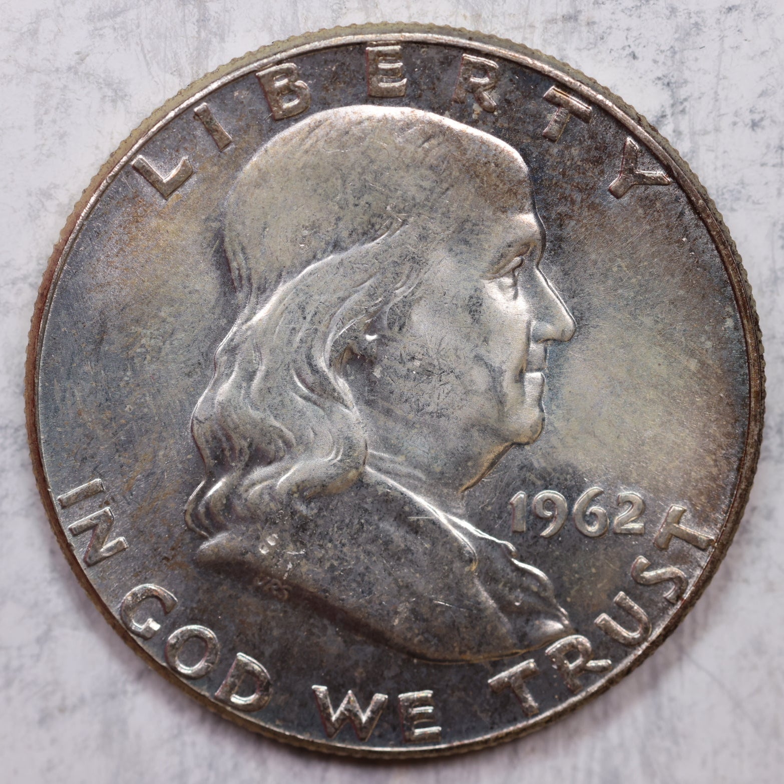 1962 Franklin Half Dollar, Mint State Uncirculated Coin, Store #HR1300