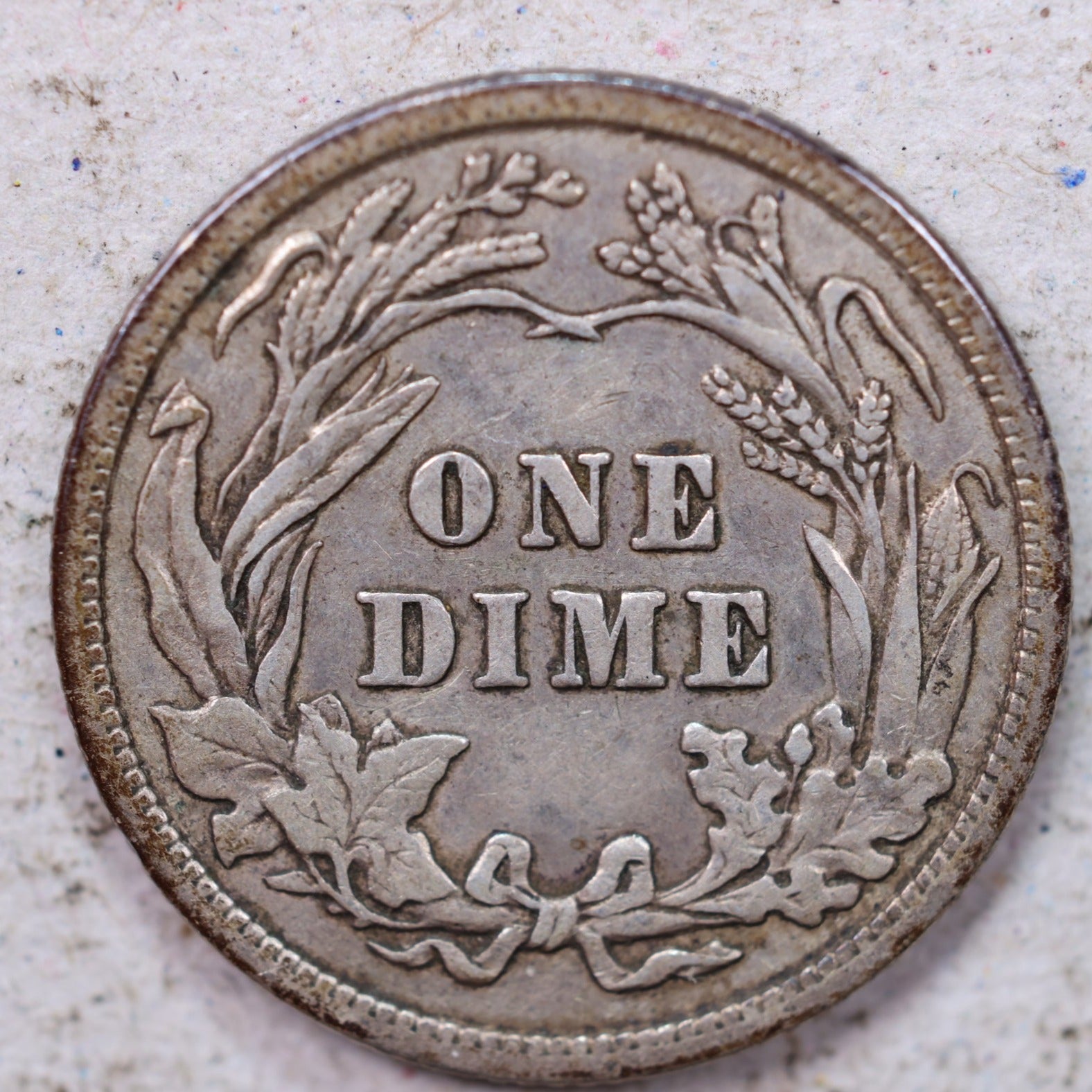 1916 Barber Silver Dime., Very Fine., Circulated Coin., Store #1331