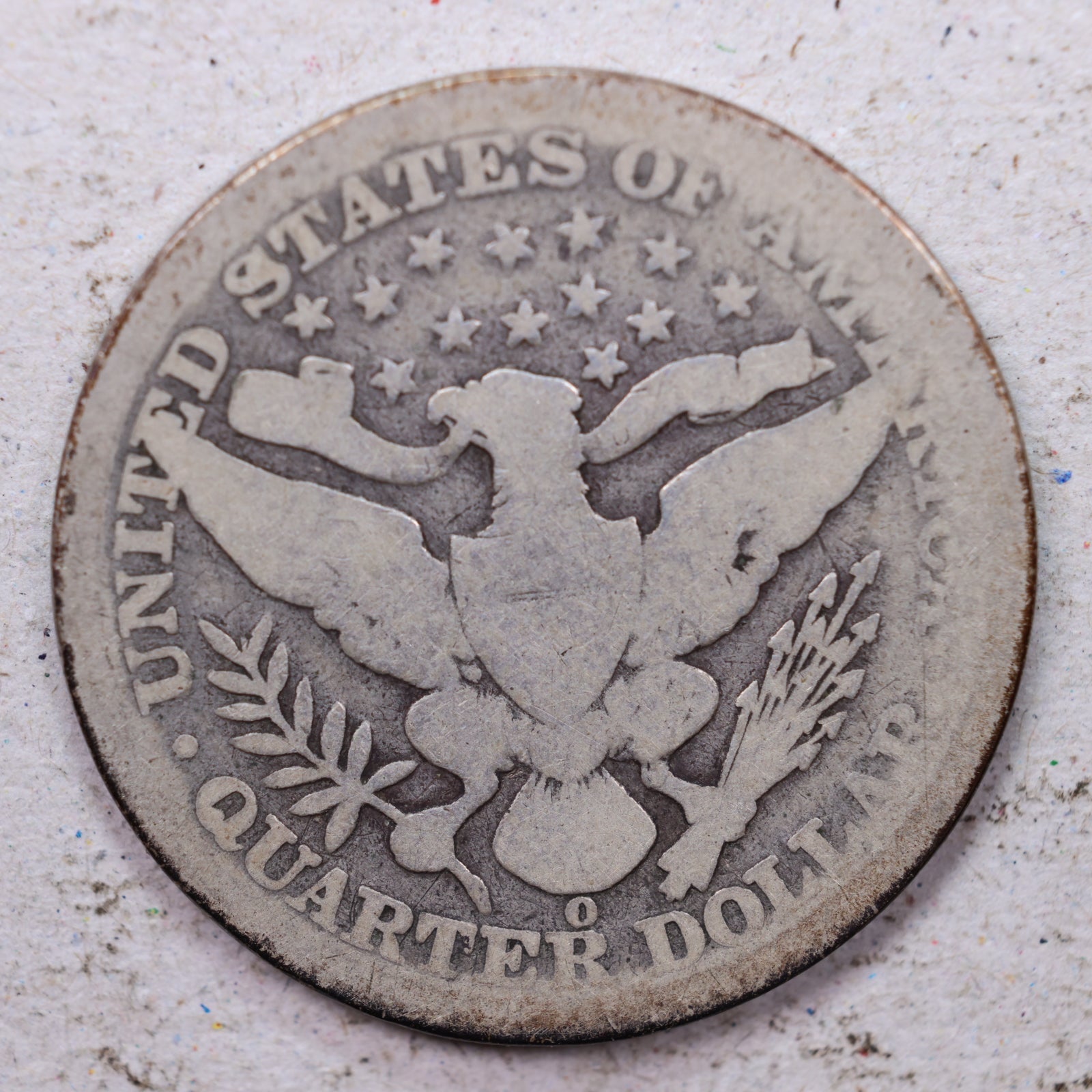 1892-O Barber Silver Quarter, Good Circulated Coin, Store #QR1467