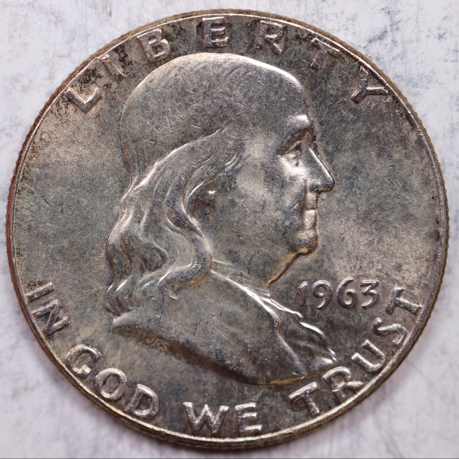 1963 Franklin Half Dollar, Mint State Uncirculated Coin, Store #HR1311