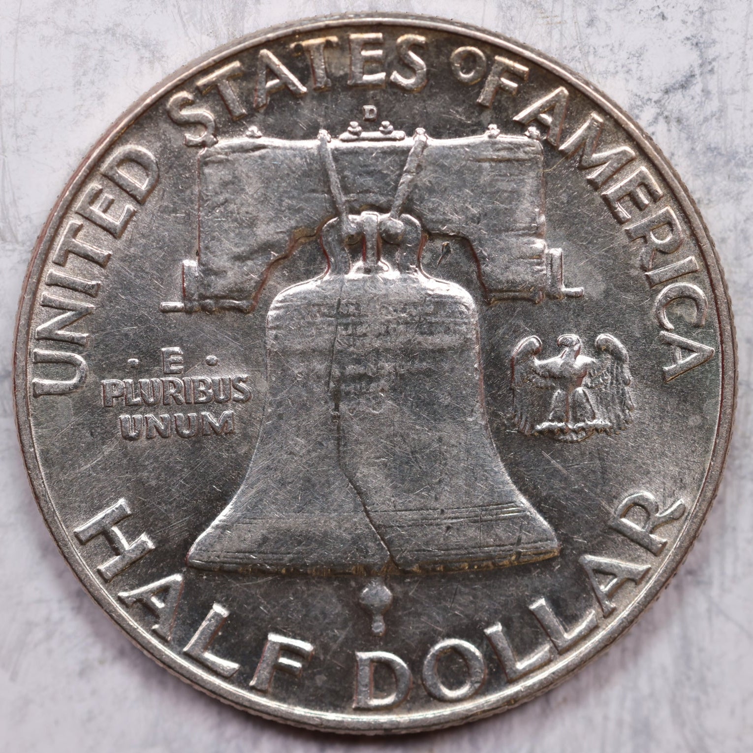 1963-D Franklin Half Dollar, Mint State Uncirculated Coin, Store #HR1313