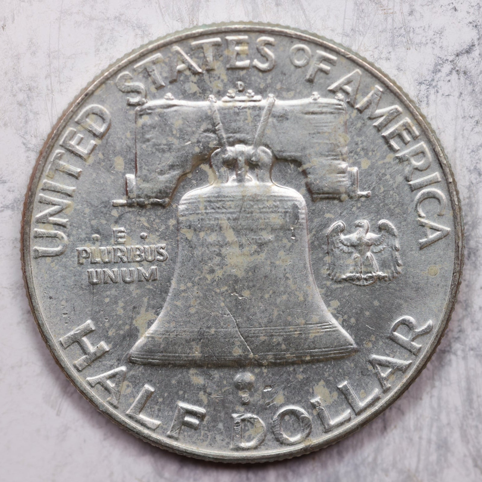 1963-D Franklin Half Dollar, Uncirculated Coin, Store #HR1315