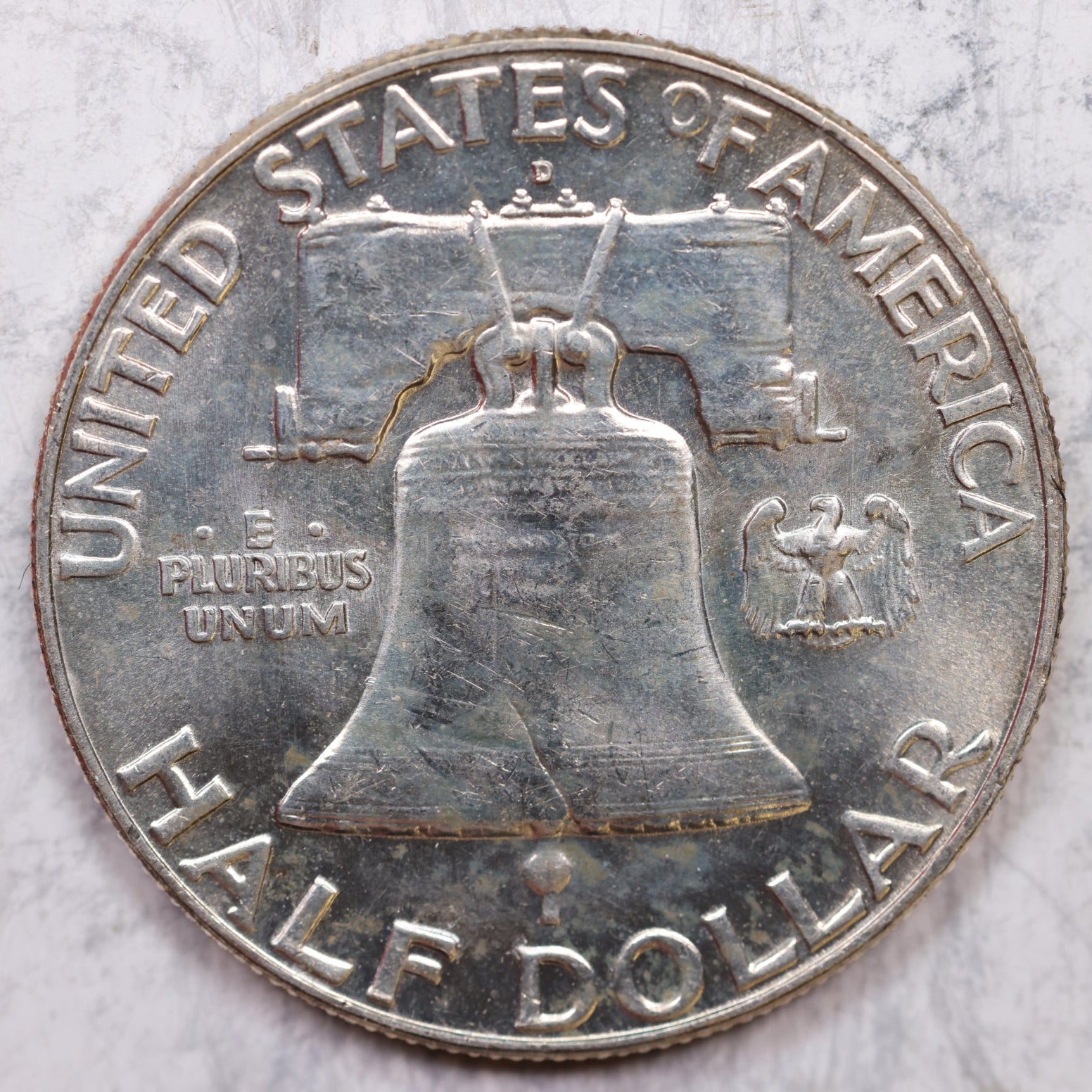 1963-D Franklin Half Dollar, Mint State Uncirculated Coin, Store #HR1318