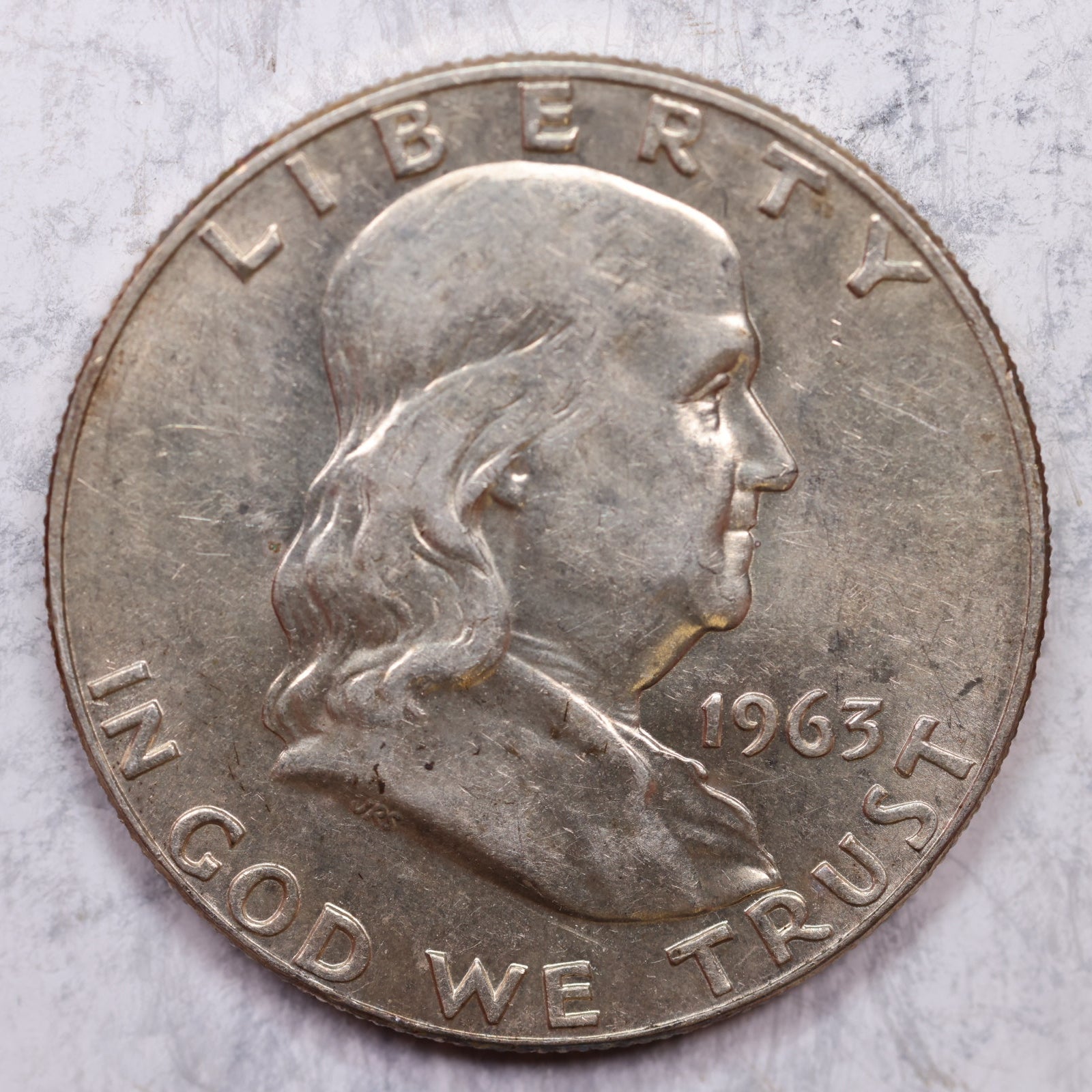 1963-D Franklin Half Dollar, Uncirculated Coin, Store #HR1320