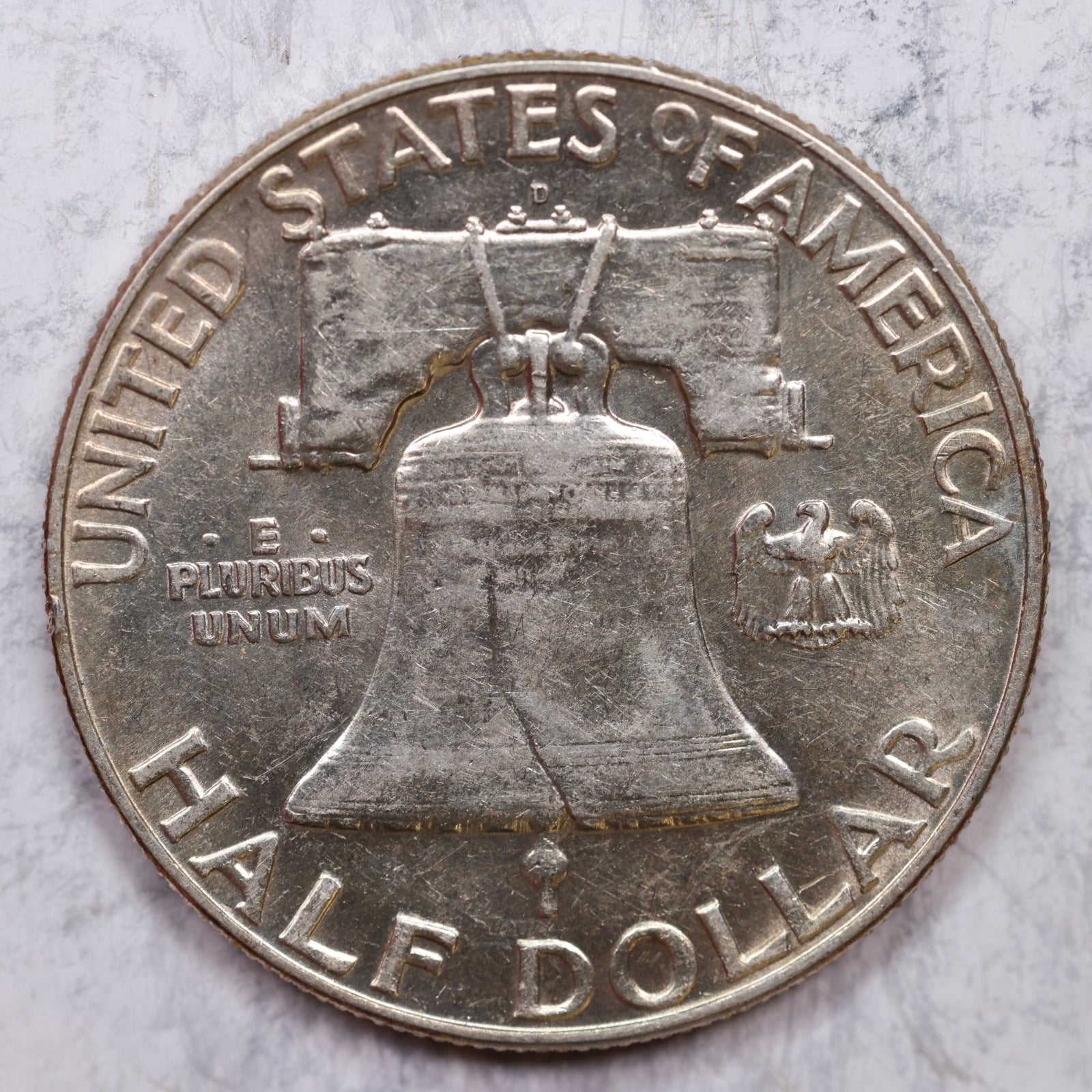 1963-D Franklin Half Dollar, Uncirculated Coin, Store #HR1320