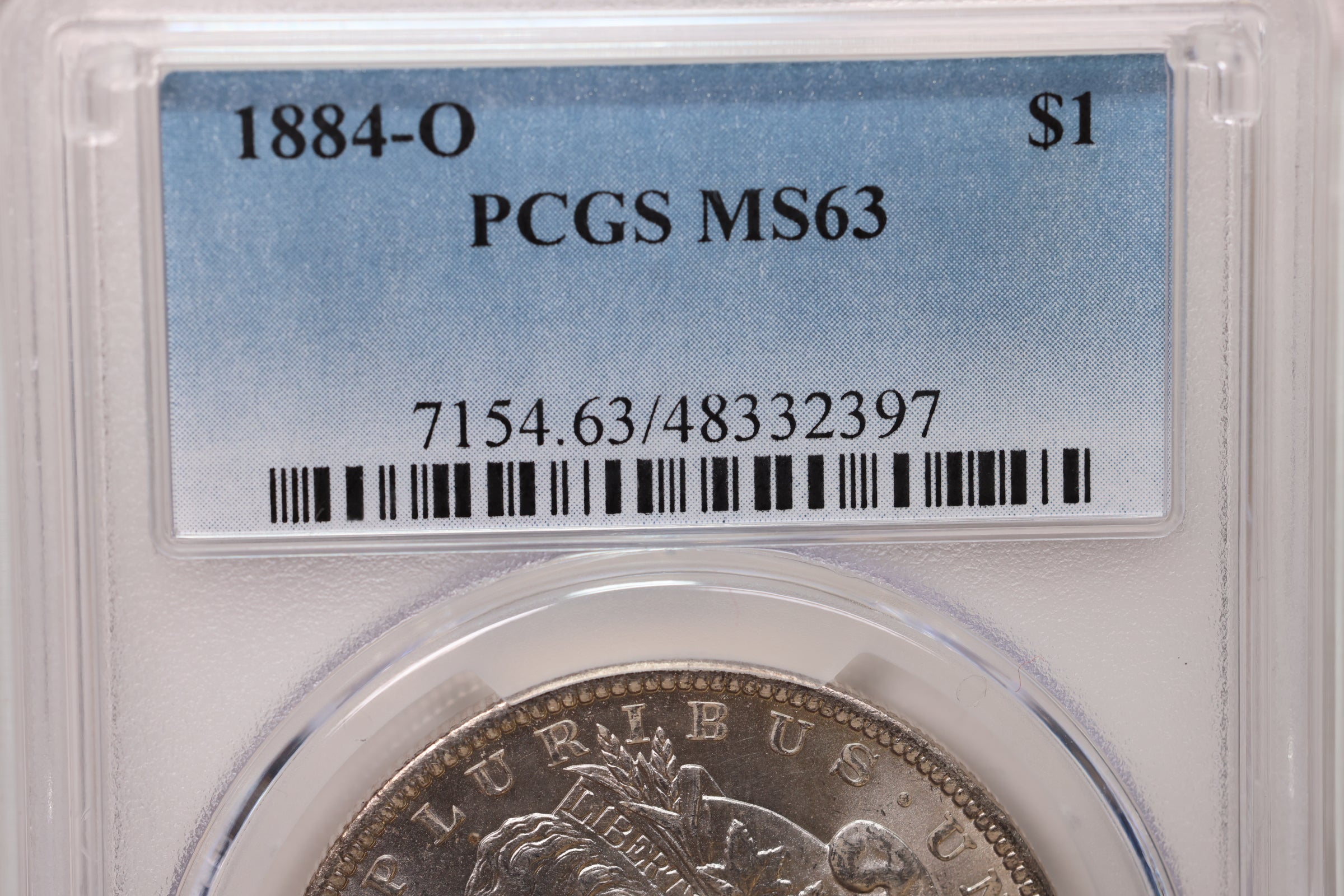 1884-O Morgan Silver Dollar, PCGS Certified, MS63. Large SALE #88080