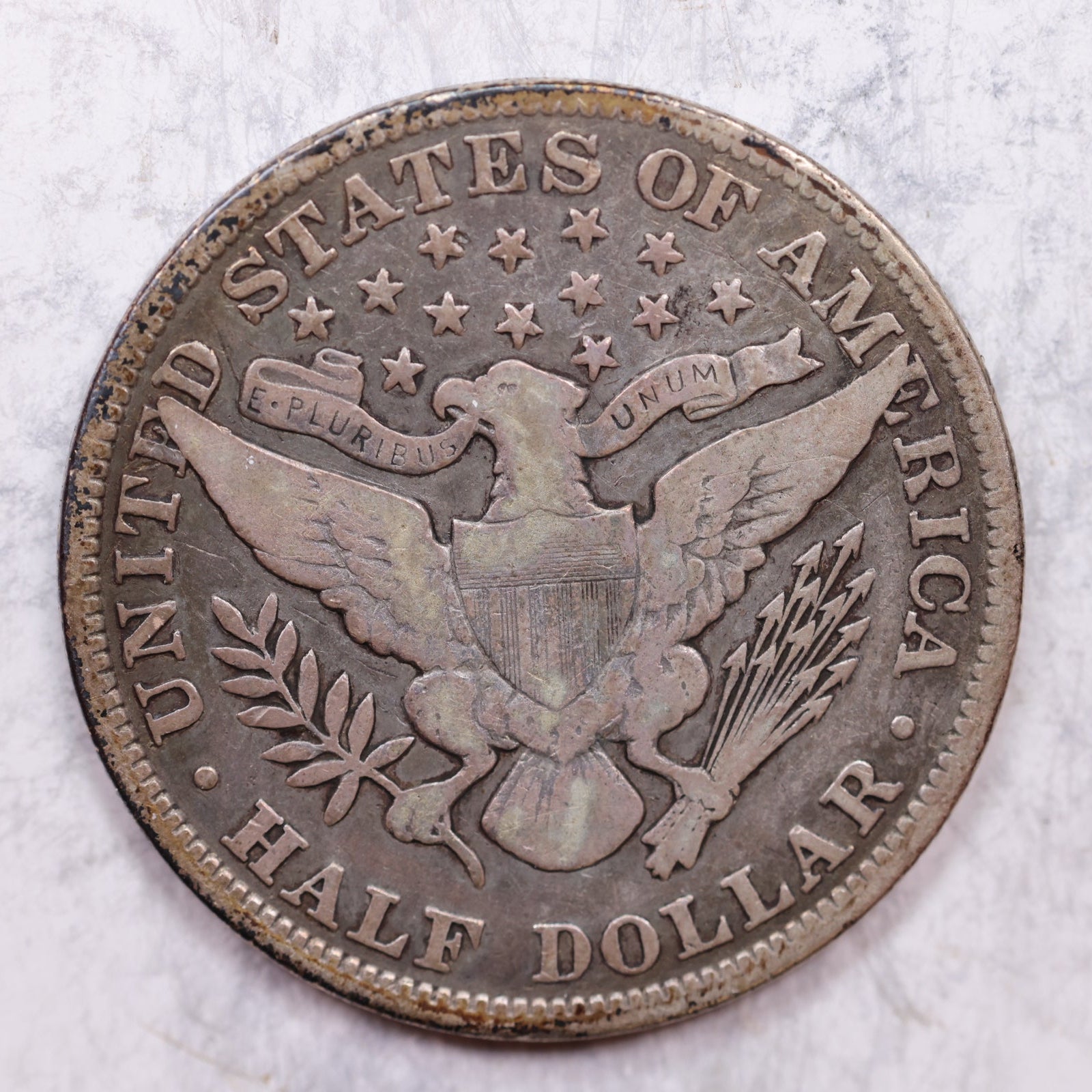 1901 Barber Half Dollar, Very Good+ Circulated Coin, Store# HR1396