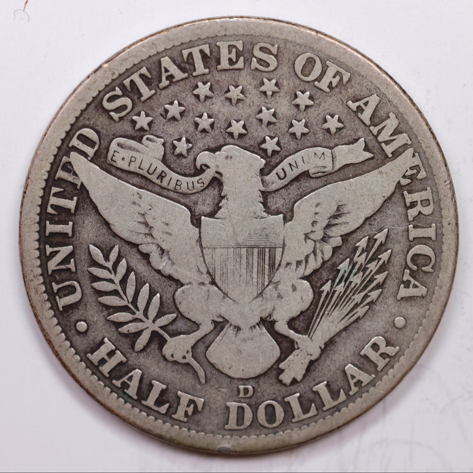 1913-D Barber Half Dollar, Good Circulated Coin, Store# HR1405