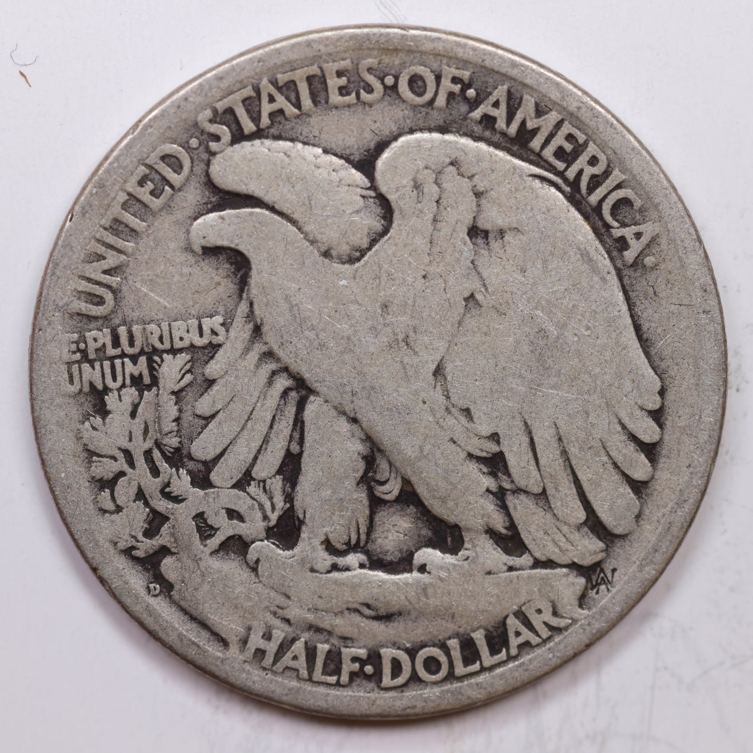 1918-D Walking Liberty Half Dollar, Good Circulated Coin, Store #HR1412