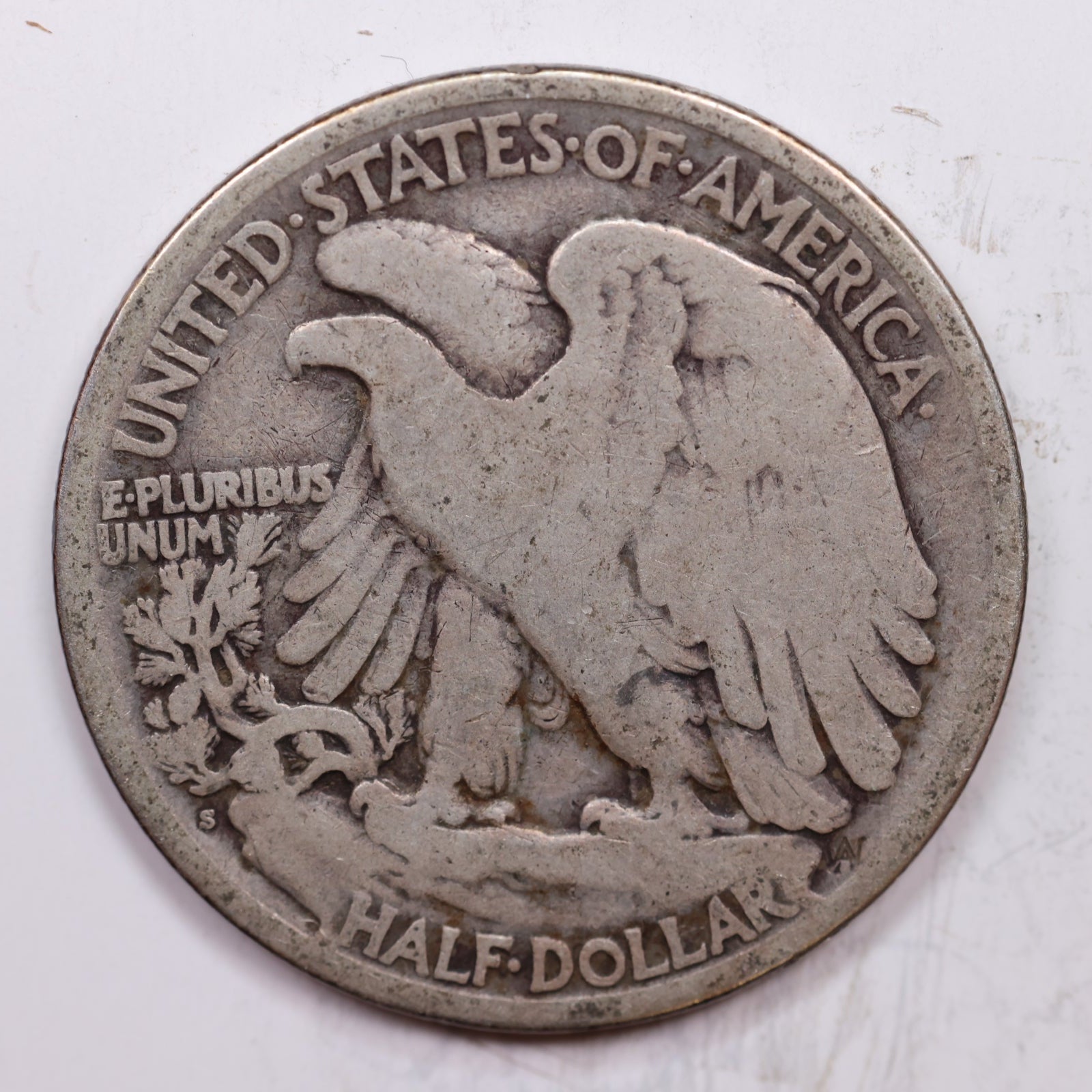 1918-S Walking Liberty Half Dollar, Very Good Circulated Coin, Store #HR1415