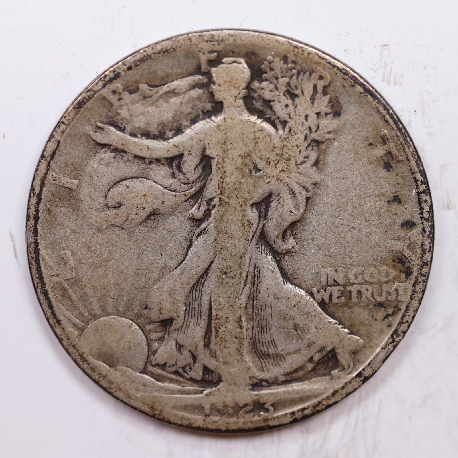 1923-S Walking Liberty Half Dollar, Very Good Circulated Coin, Store #HR1422