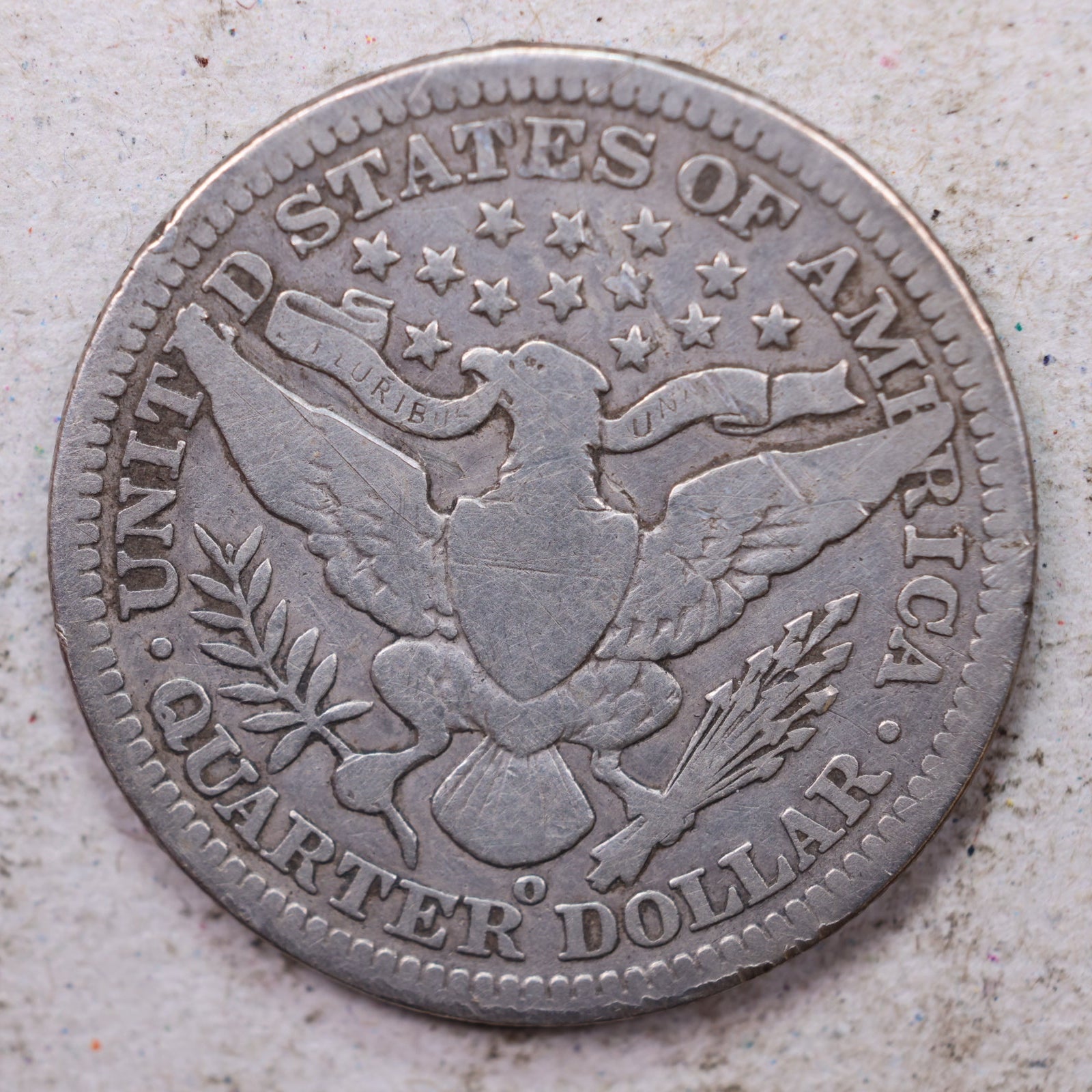 1904-O Barber Silver Quarter, Very Good Circulated Coin, Store #QR1507
