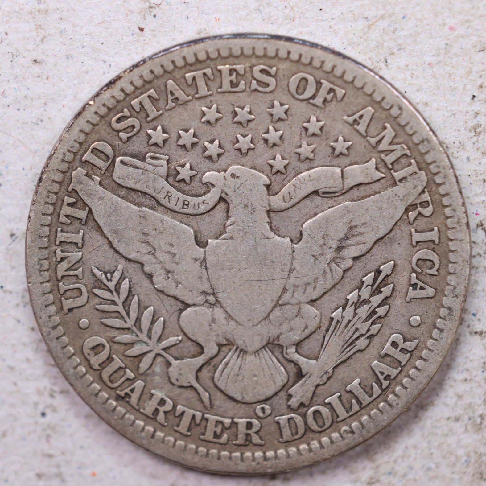 1904-O Barber Silver Quarter, Very Good Circulated Coin, Store #QR1507