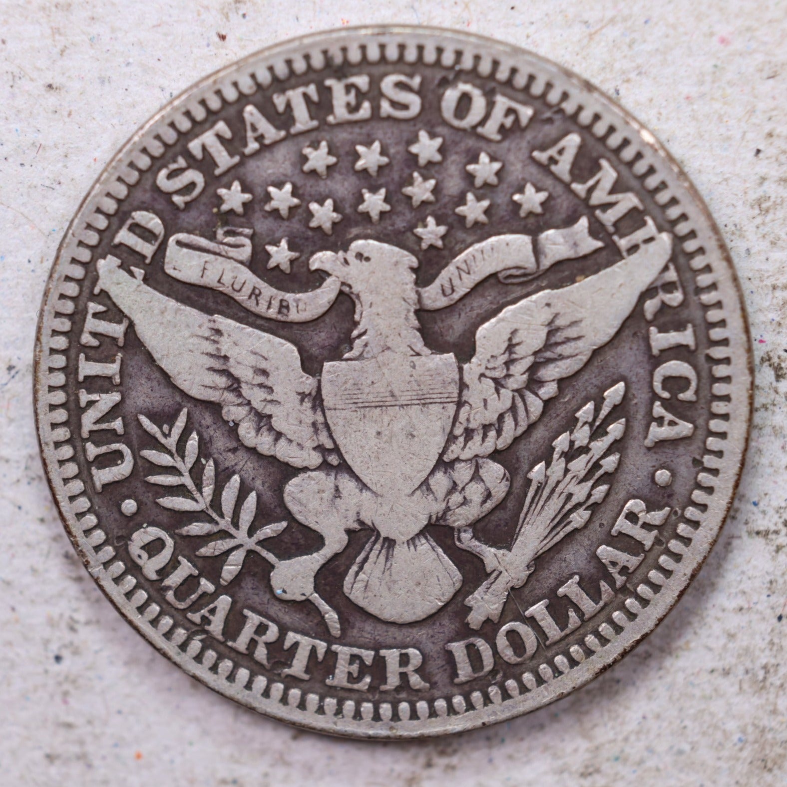 1905 Barber Silver Quarter, Fine Circulated Collectible Coin, Store #QR1509