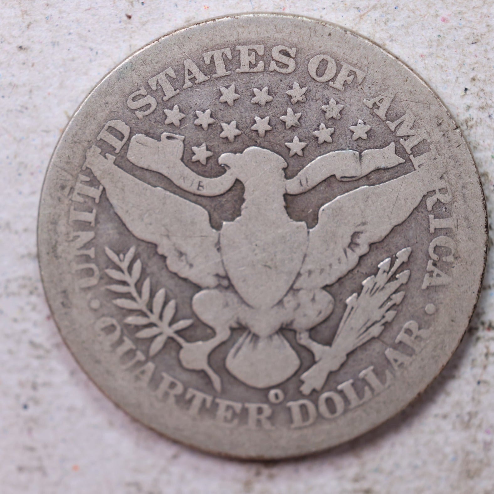 1905-O Barber Silver Quarter, Good Circulated Collectible Coin, Store #QR1511