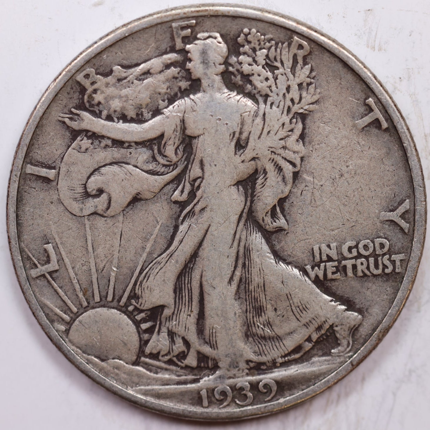 1939-D Walking Liberty Half Dollar, Very Fine Circulated Coin, Store #HR1430