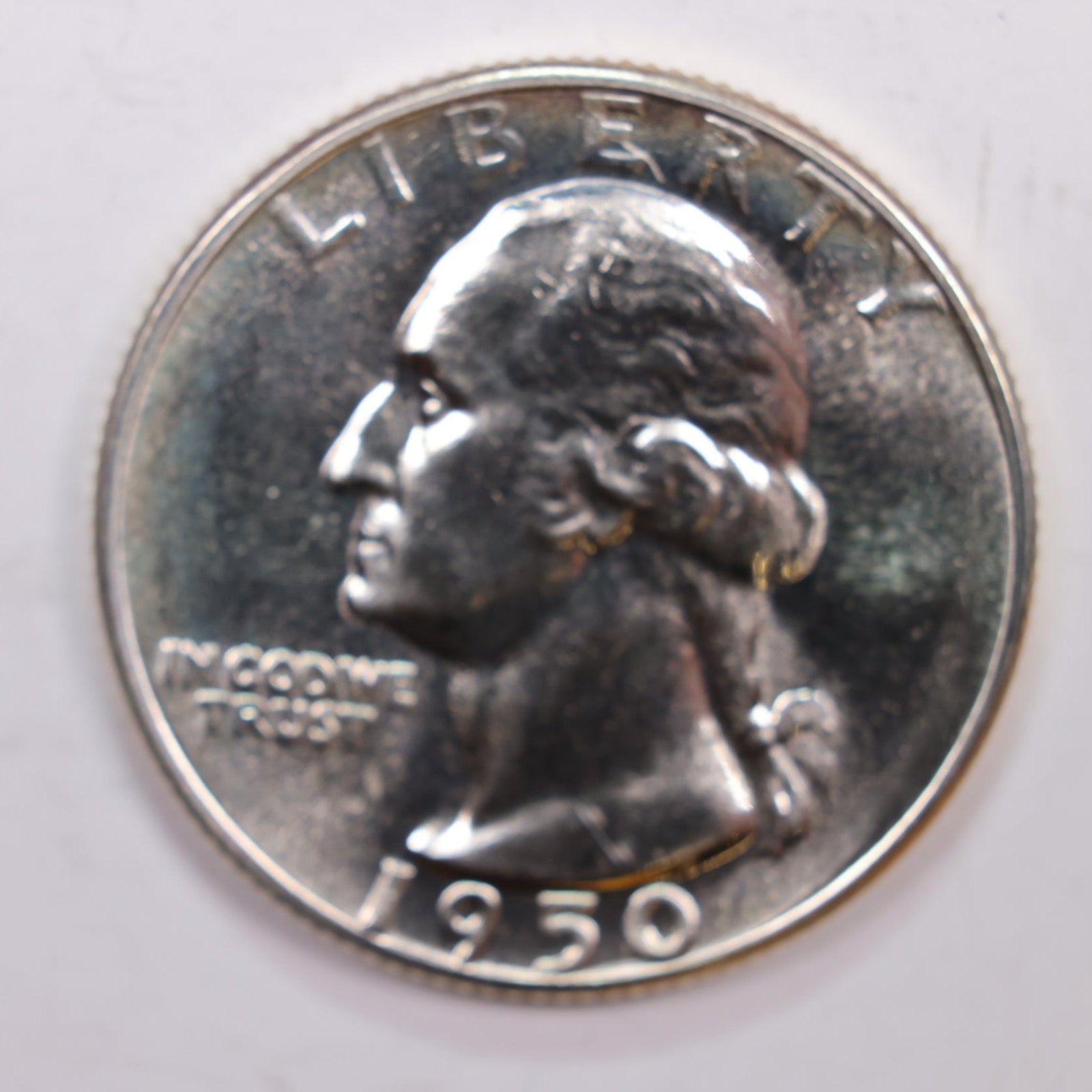 1950 Proof Washington Silver Quarter, Proof Strike, Store #QR0200