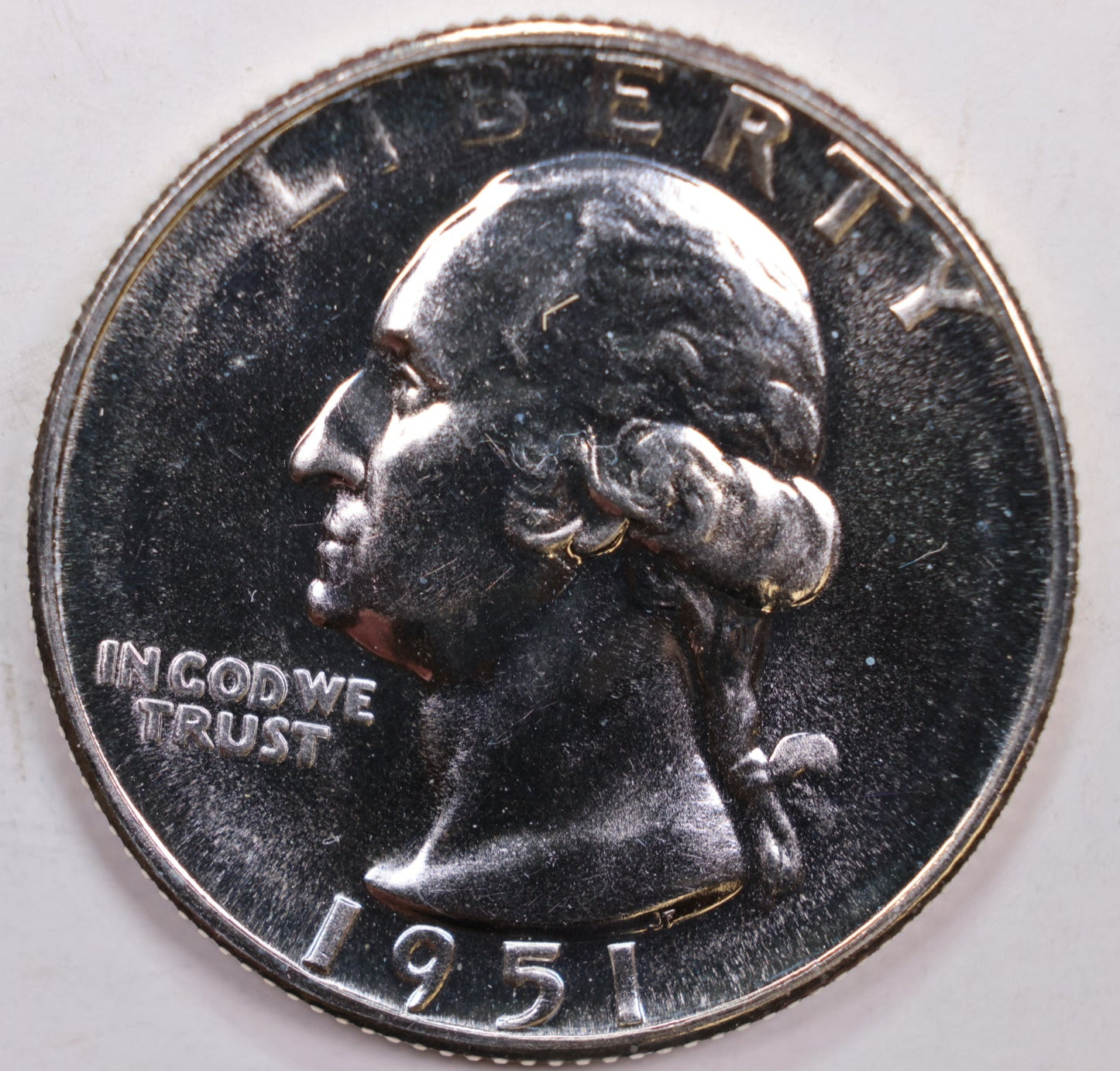 1951 Proof Washington Silver Quarter., Proof Strike., Store #QR0201