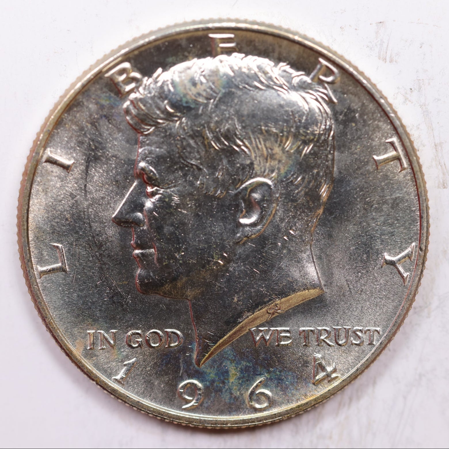 1964-D Kennedy Half Dollar, Uncirculated Coin, Store #HR1437