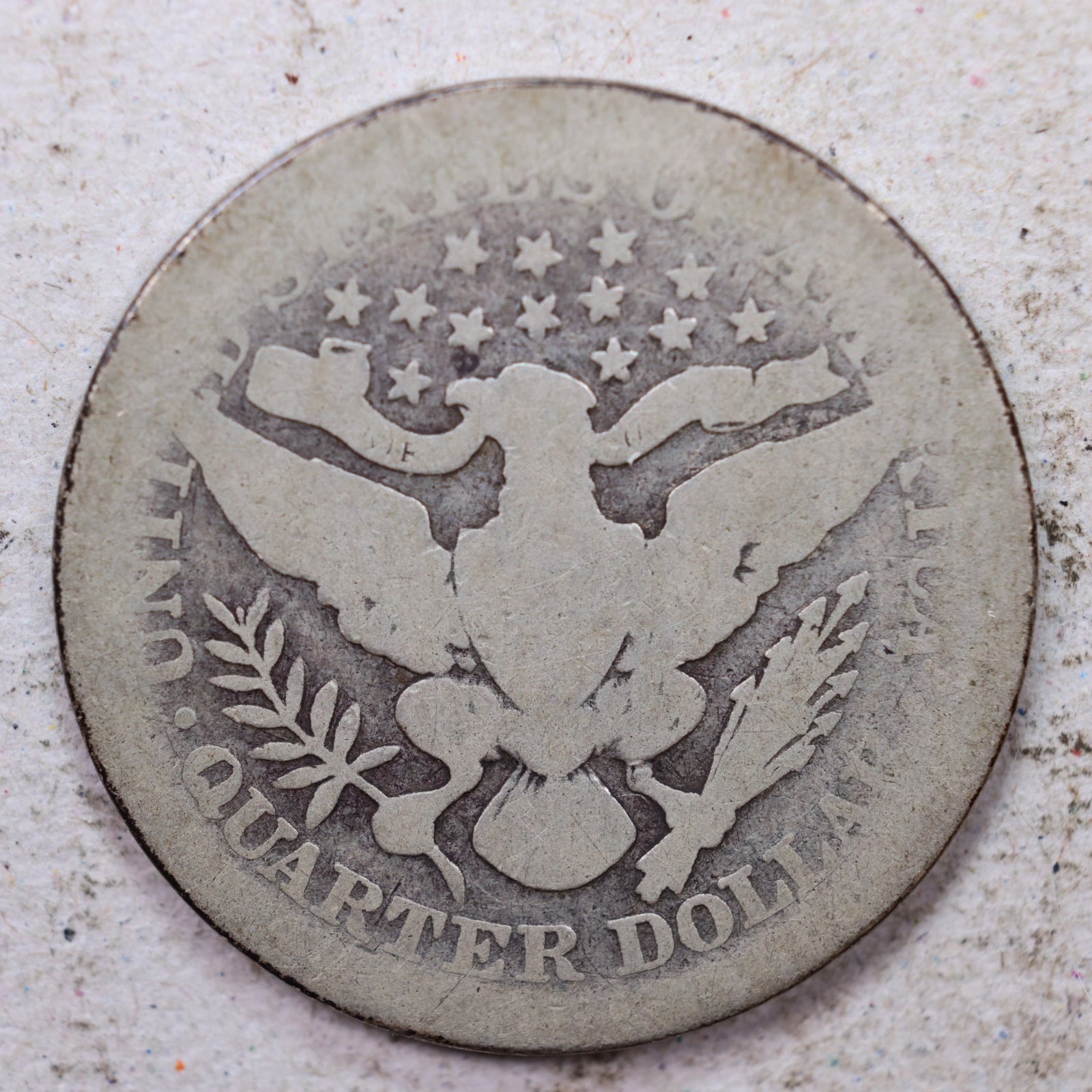1907 Barber Quarter, Good Circulated Coin, Store #1417