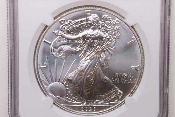 Copy of 2020 American Silver Eagle, NGC MS-70, SALE #88205