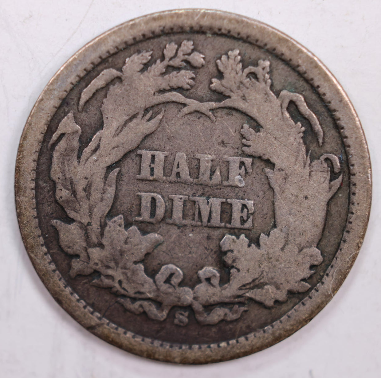 1869-S Seated Liberty Half Dime., Fine Details Circulated Coin., STORE #DE0085