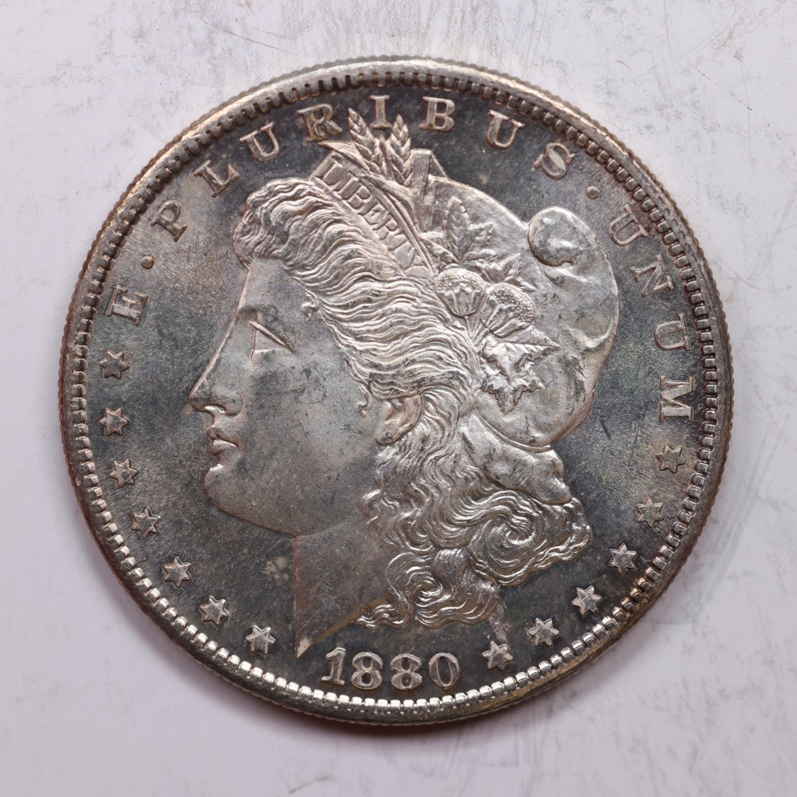 1880-S Morgan Silver Dollar, Mint State Coin, Store Sale #DR0108