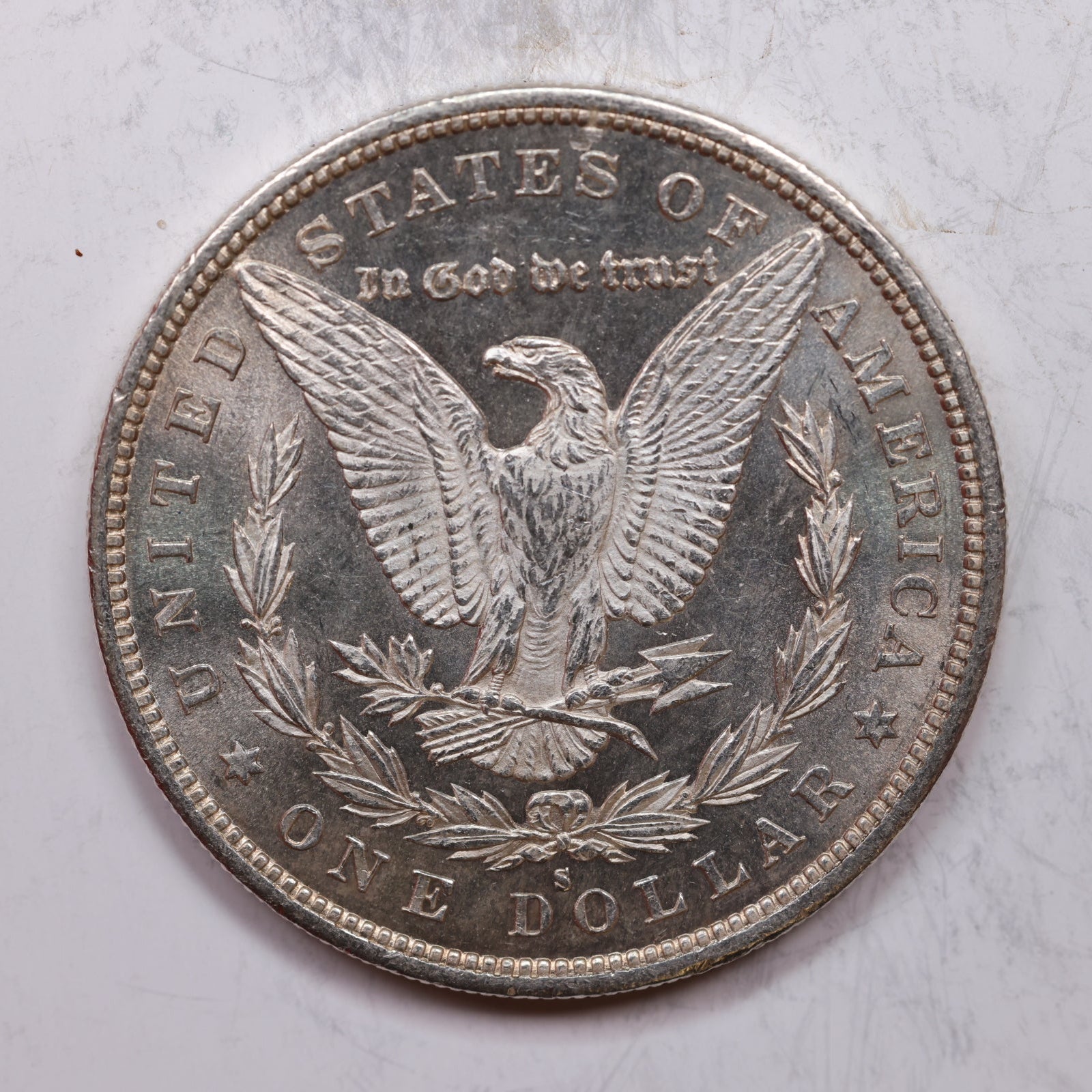 1880-S Morgan Silver Dollar, Mint State Coin, UNC, Store Sale #DR0114