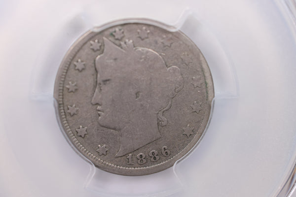 1886 Liberty Nickel. PCGS Certified G-04. Semi Key, SALE #88218