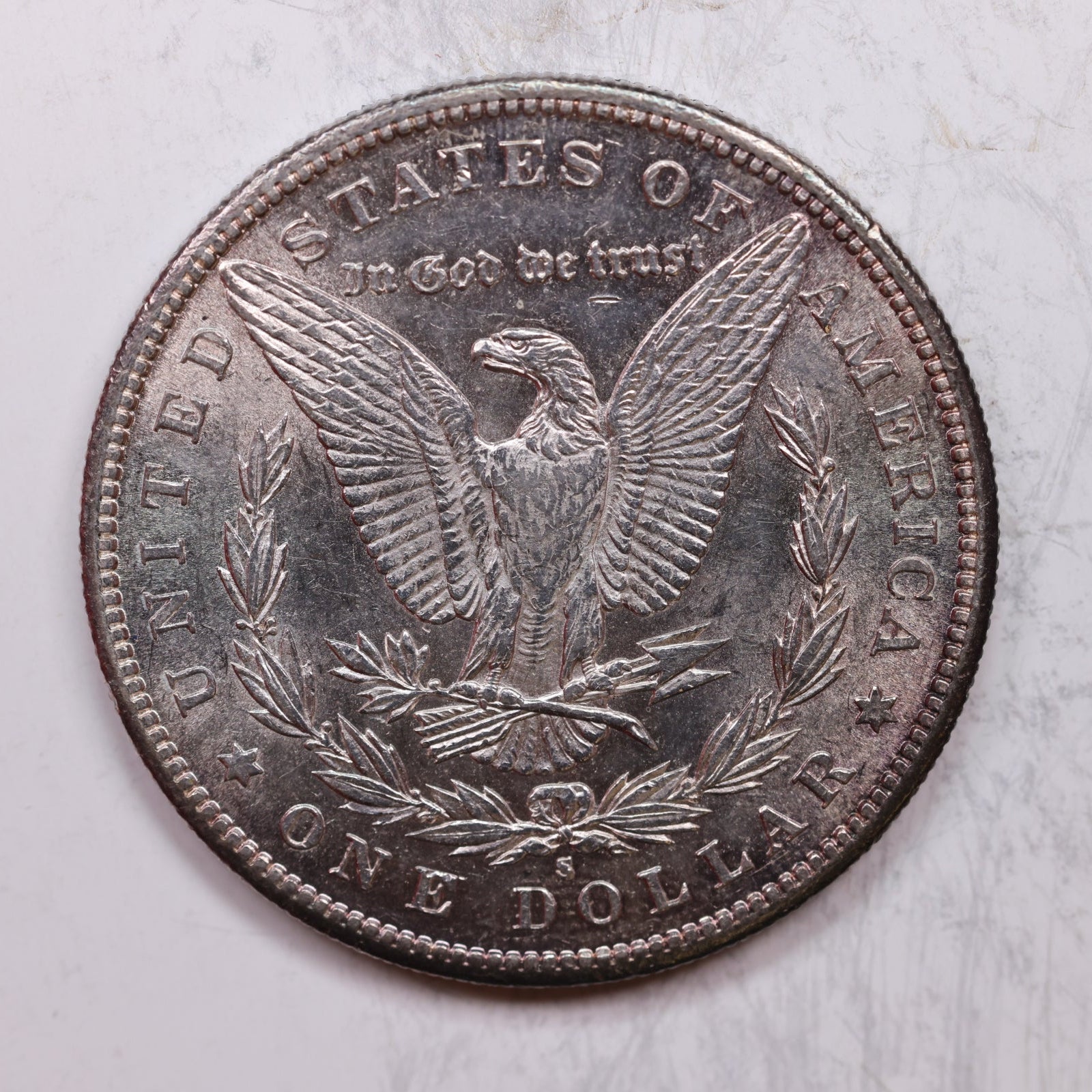 1885-S Morgan Dollar, Mint State Uncirculated Coin, Store #DR0137
