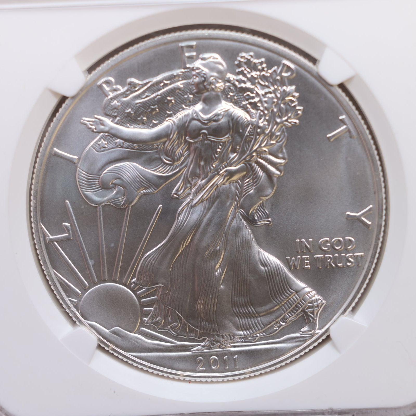 2011-S American Silver Eagle, 25th Anniversary, NGC MS-70, Store Sale #AE0278.