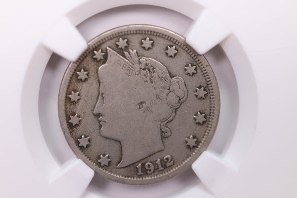 1912-S Liberty Nickel, KEY DATE., NGC Certified VG-10., SALE #88222