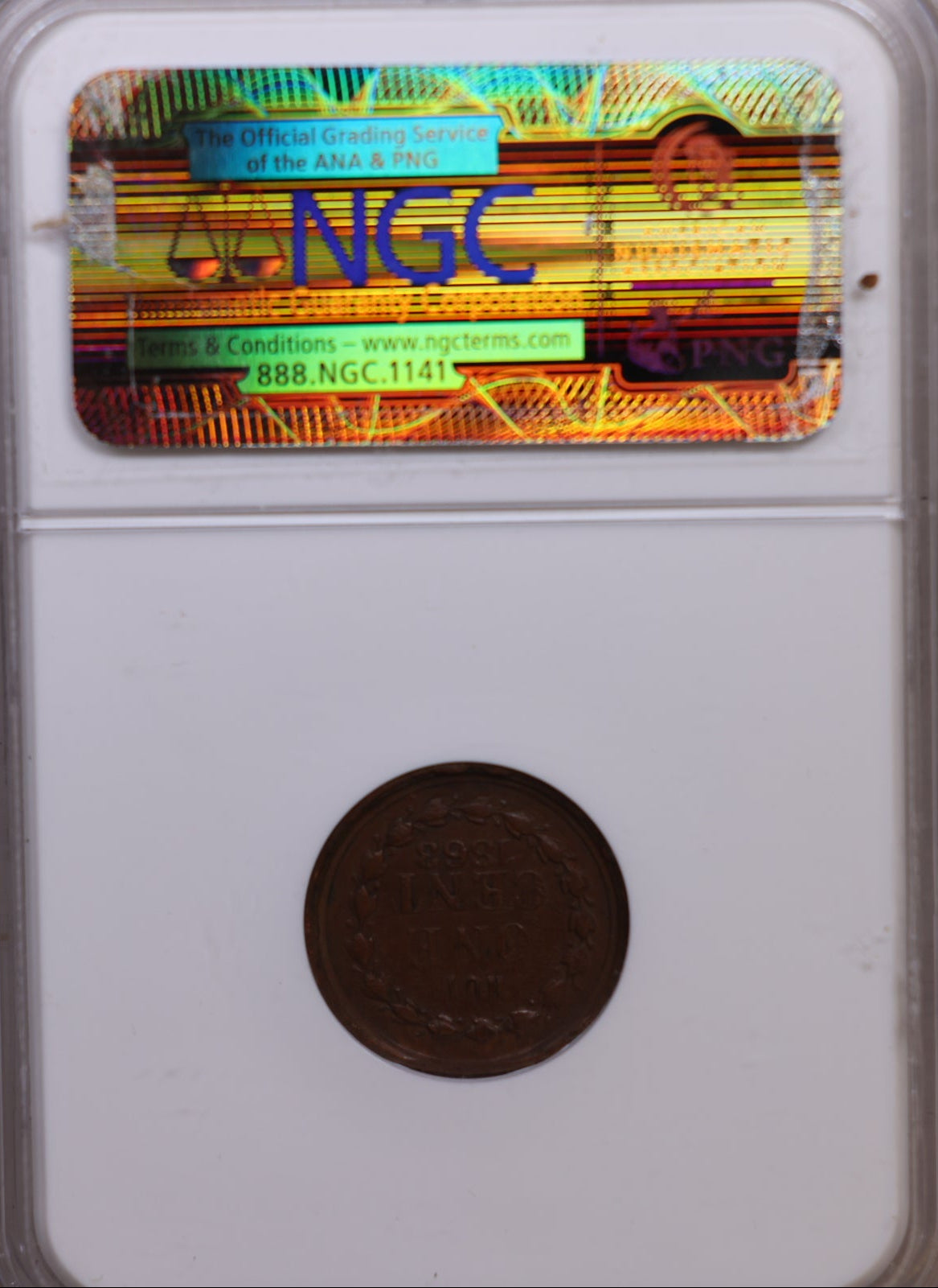 1863 Civil War Token, F-244/375A, NGC Certified MS-62 Brown, Store #CN027.