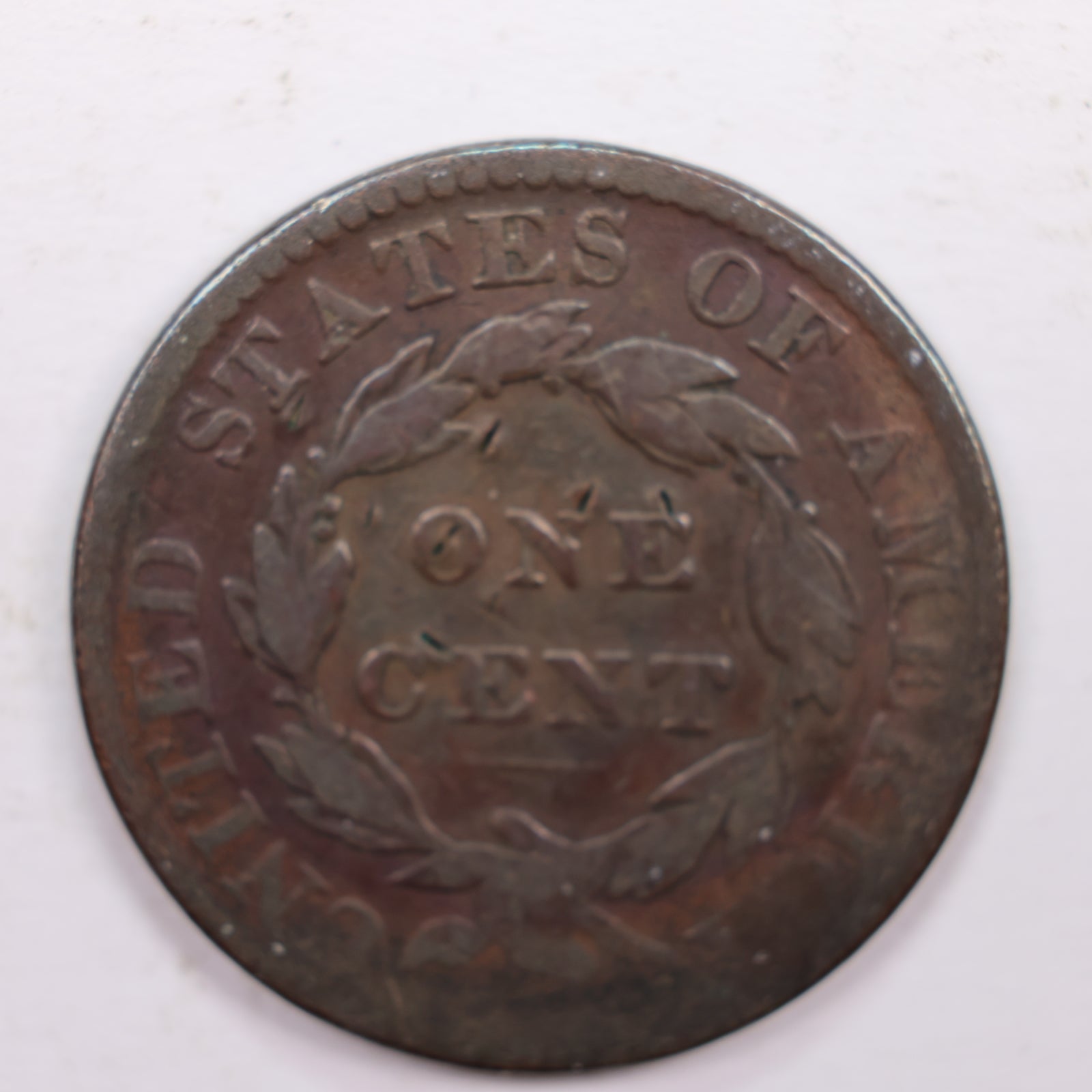 1820 Large Cent., Curl Base., Very Good Details., Circulated Coin., Store #CT0324