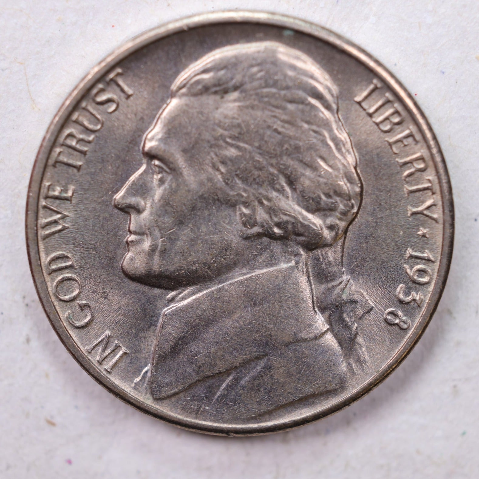 1938 Jefferson Nickel, Uncirculated coin, Store #11001