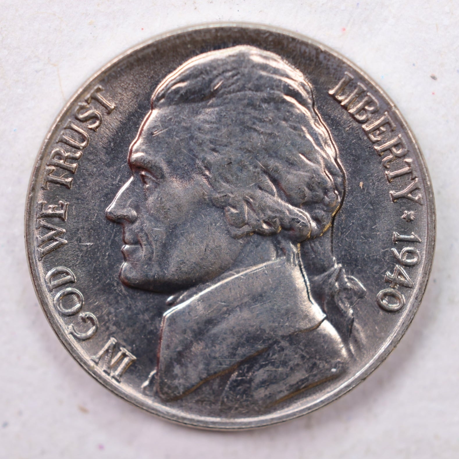 1940 Jefferson Nickel, Uncirculated coin, Store #11007