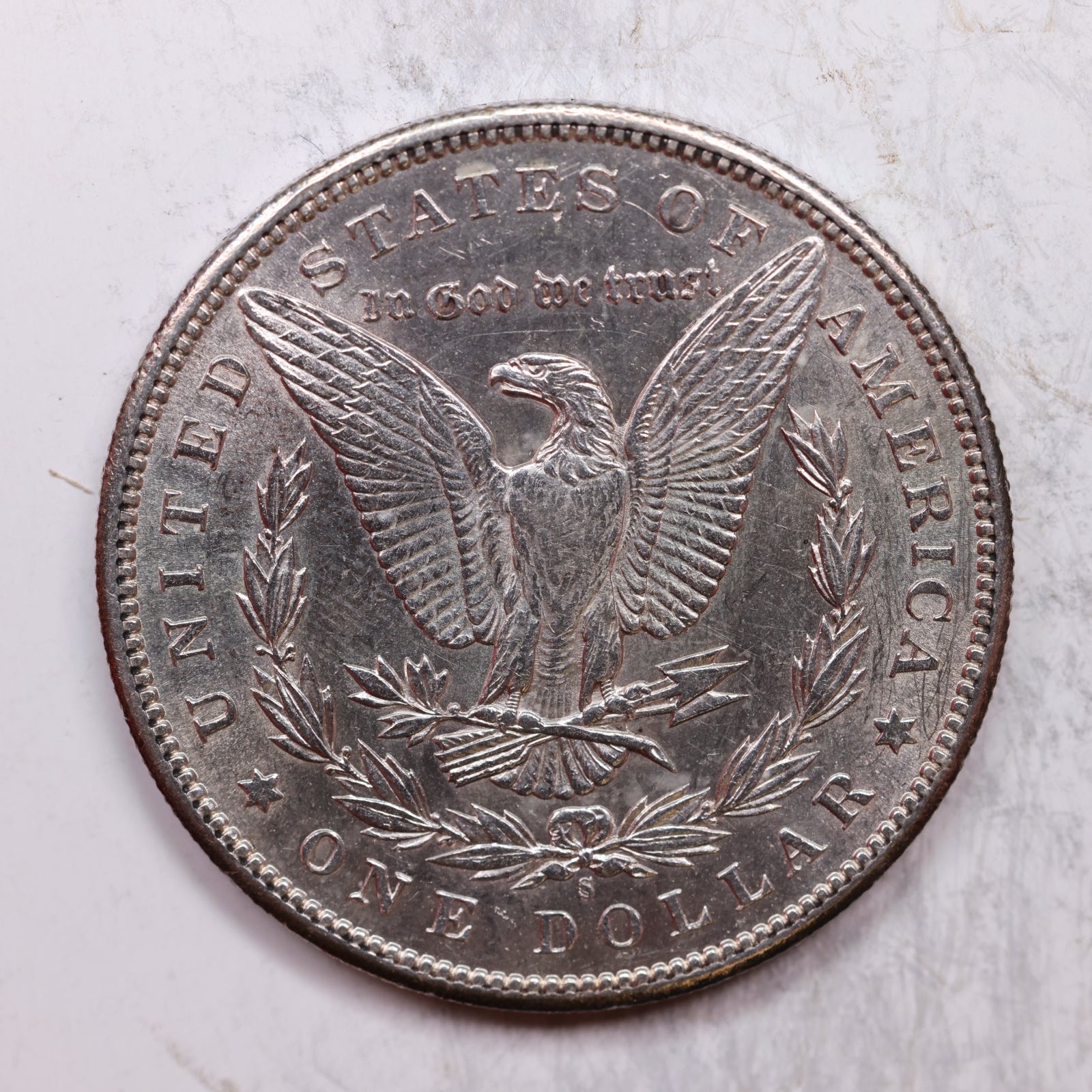 1898-S Morgan Dollar, Mint State Uncirculated Coin, Store #DR0214