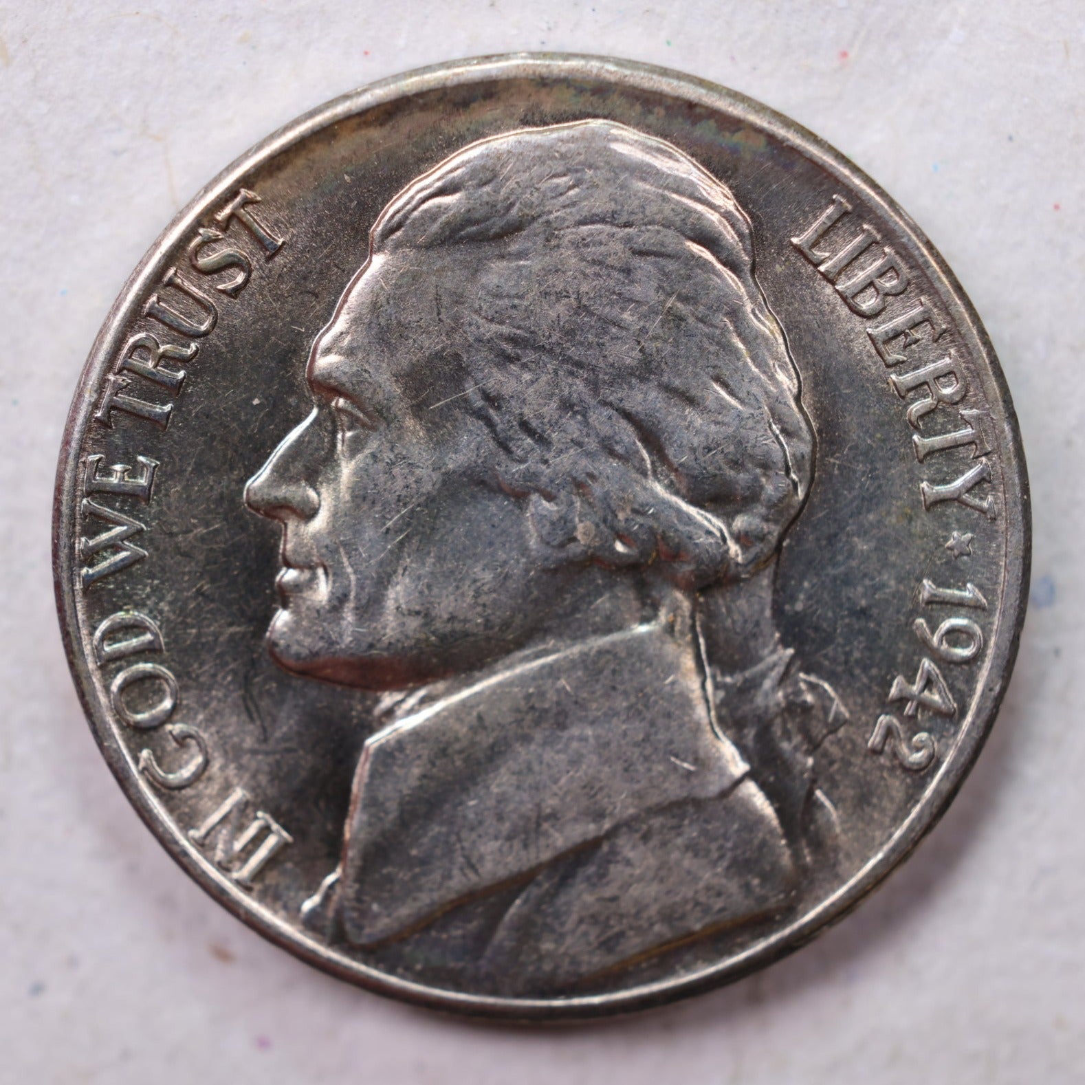 1942-S Jefferson Silver Nickel, Uncirculated coin, Store #11016