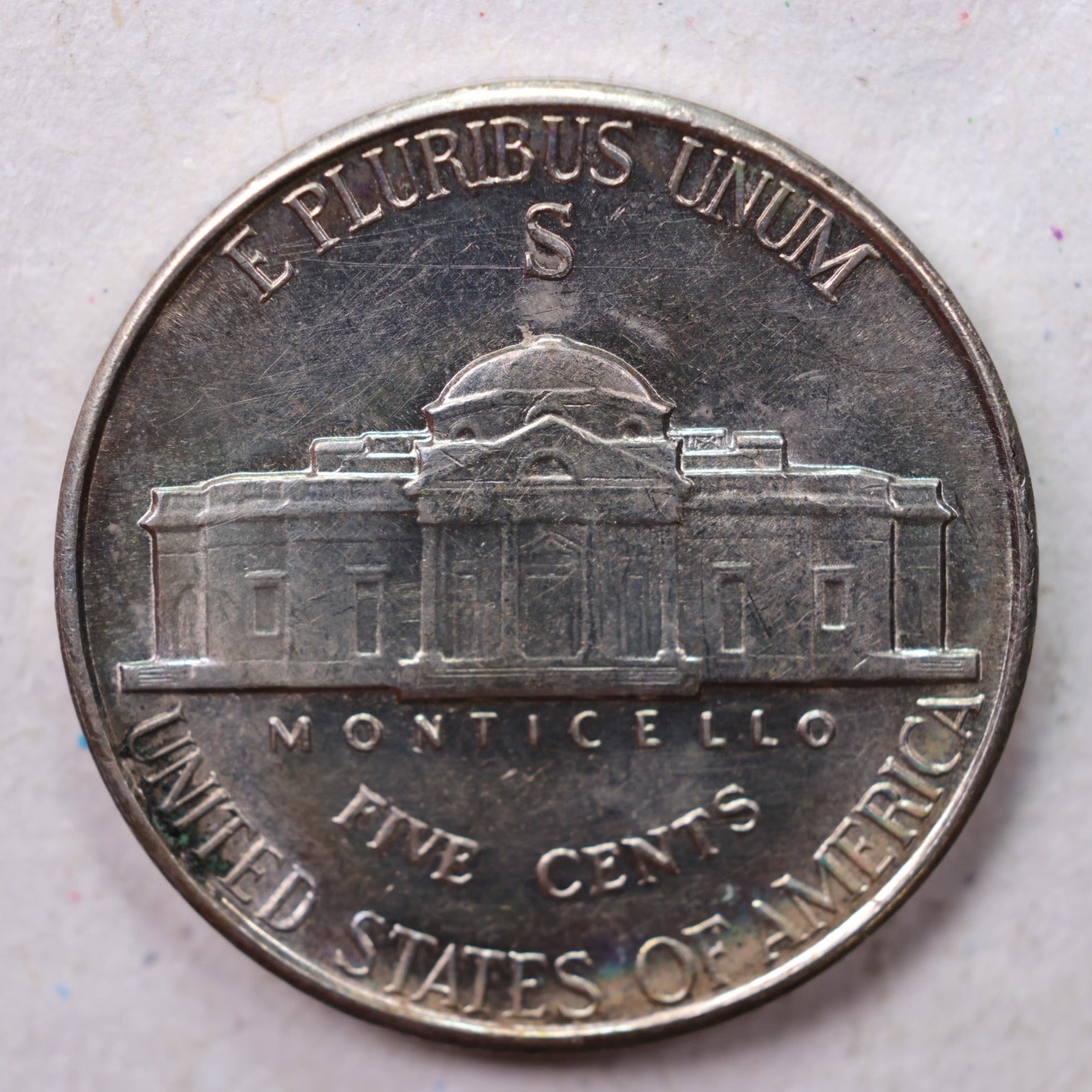 1942-S Jefferson Silver Nickel, Uncirculated coin, Store #11016